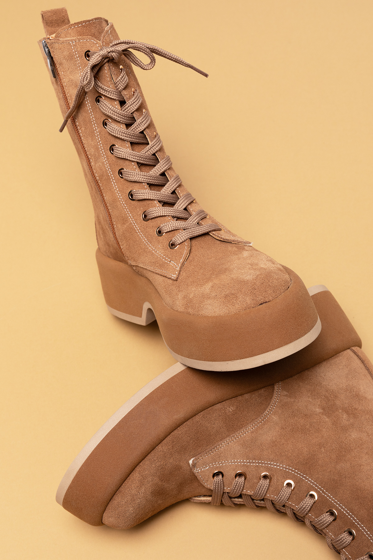 Gondol Kadın Hakiki Deri Hafif Taban Şık Bot rg.35231 - Görsel 8