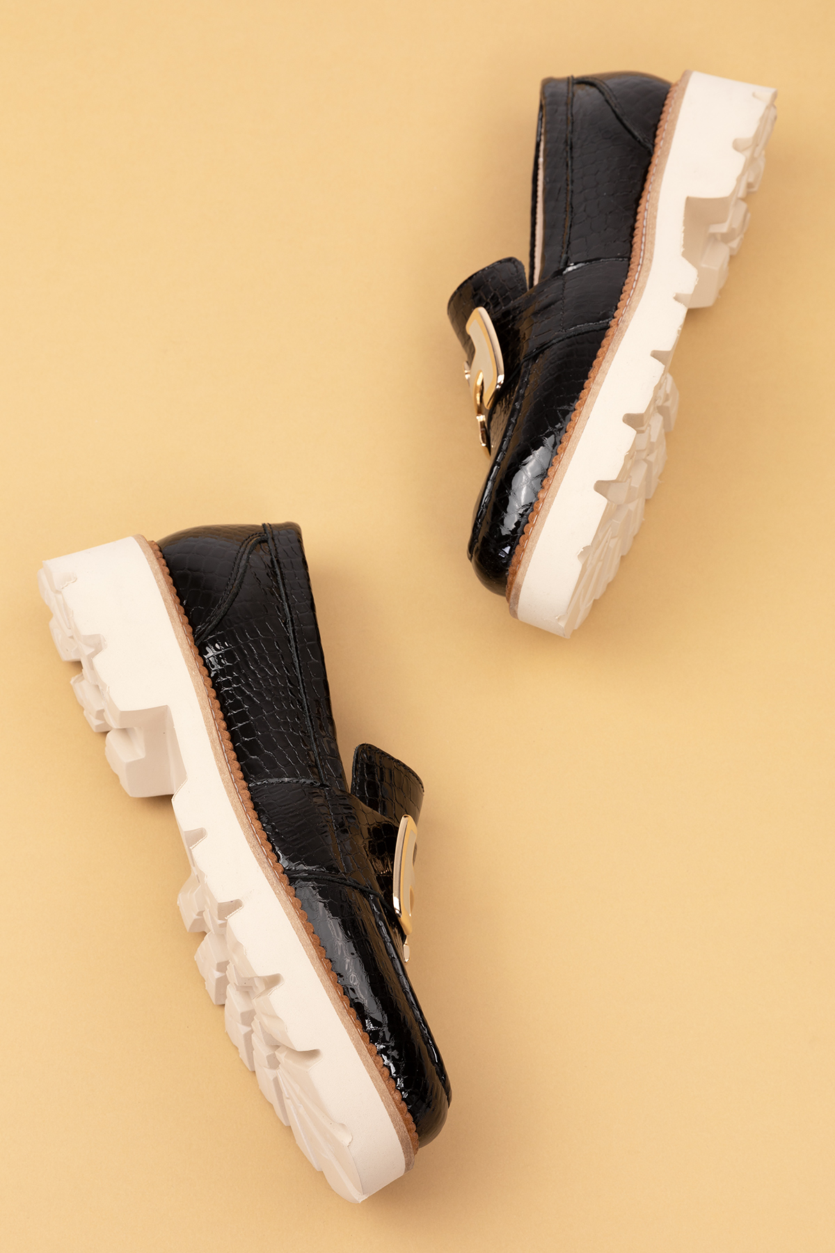 Gondol Hakiki Deri Kalın Taban Hafif Oxford Ayakkabı yt.100 - Görsel 8