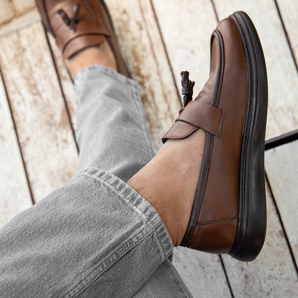 D0230 Günlük Ortopedik Erkek Klasik Garantili Ayakkabı - Görsel 3