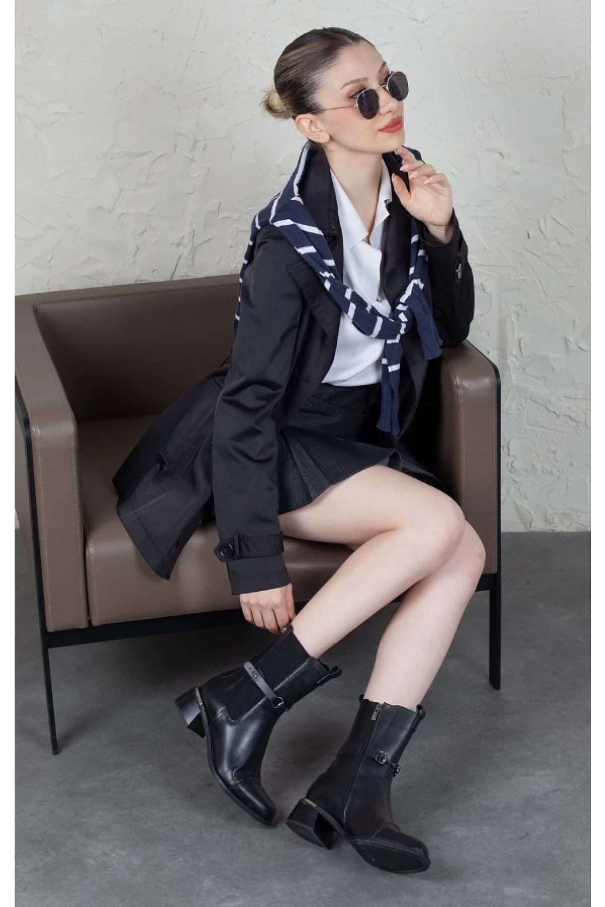 Tugi Hakiki Deri Ortopedik Kadın Chelsea Bot - Görsel 7