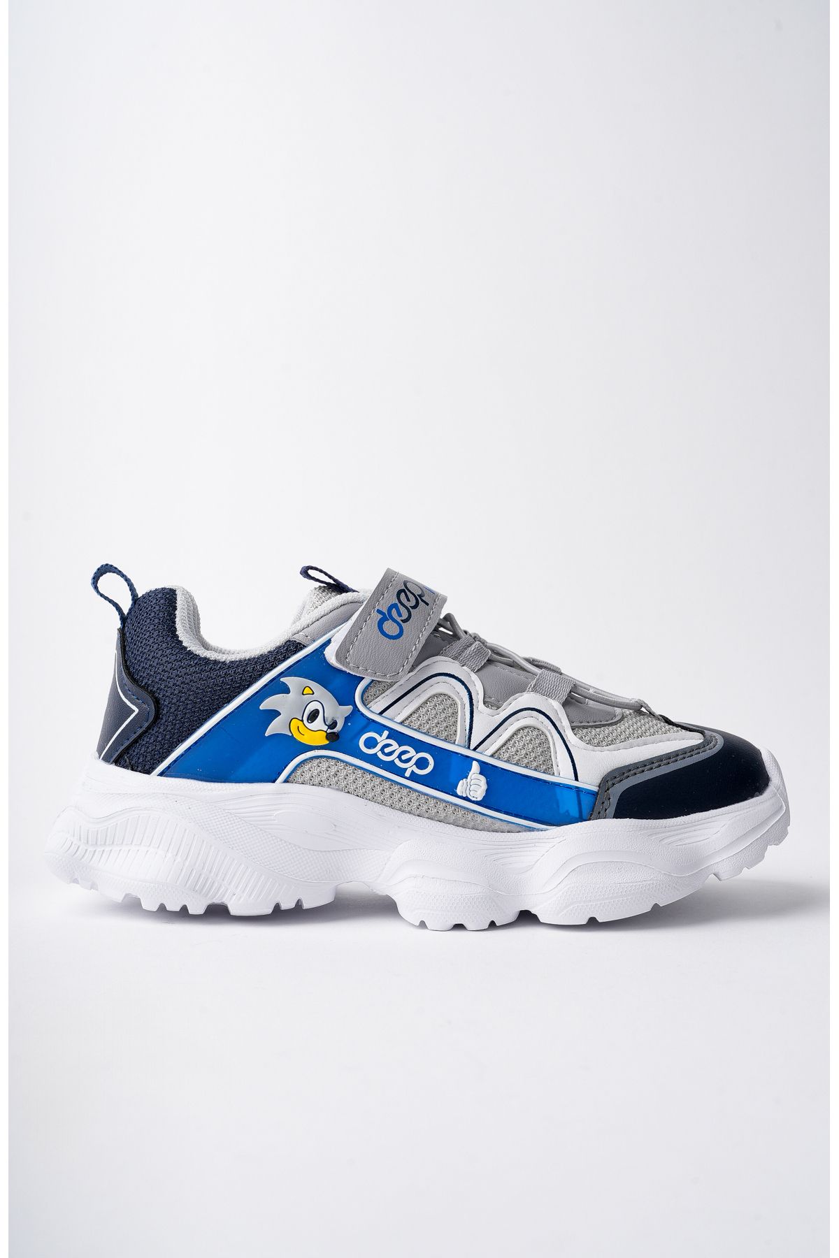 011 Lastik Bağcıklı Ortopedik Sararmaz Taban Ve Cırtlı Çocuk ayakkabı - Görsel 2