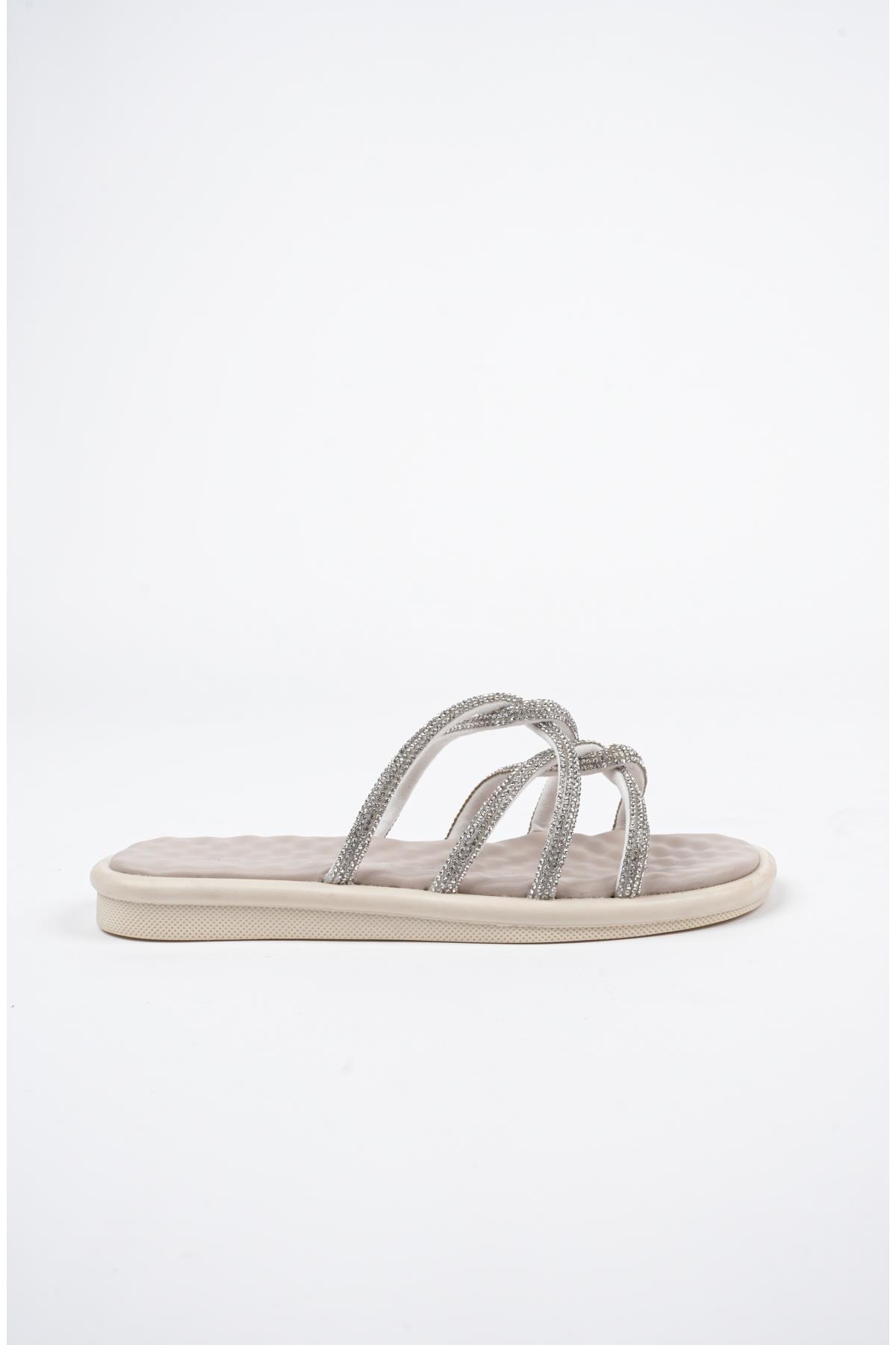 Bella Kadın Garantili Günlük Ortopedik Taşlı Şık Tarz ve Rahat Terlik - Görsel 7