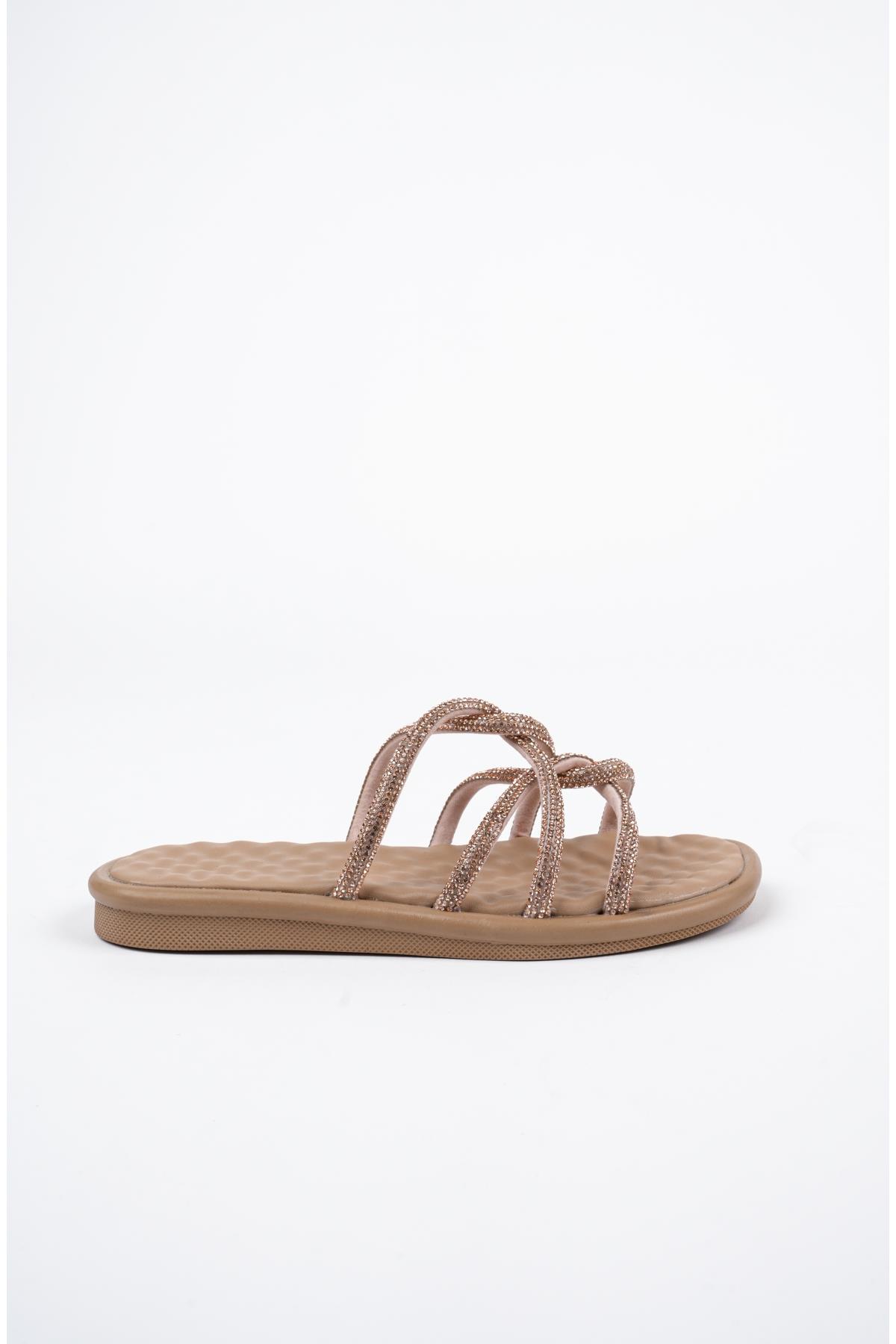 Bella Kadın Garantili Günlük Ortopedik Taşlı Şık Tarz ve Rahat Terlik - Görsel 7