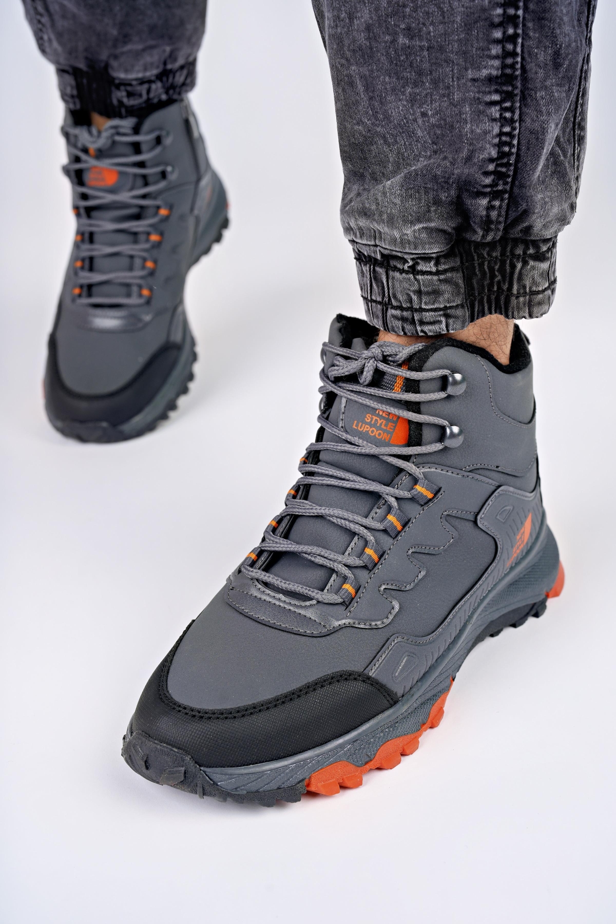 İZLAND Unisex Garantili Trekking Outdoor Bağcıklı Yandan Fermuarlı Kışlık Bot - Görsel 2