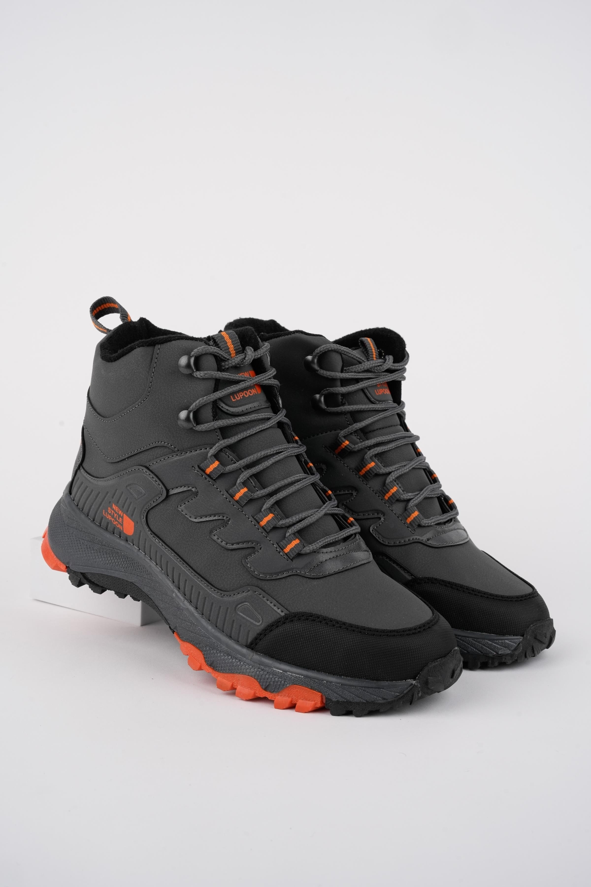 İZLAND Unisex Garantili Trekking Outdoor Bağcıklı Yandan Fermuarlı Kışlık Bot - Görsel 6