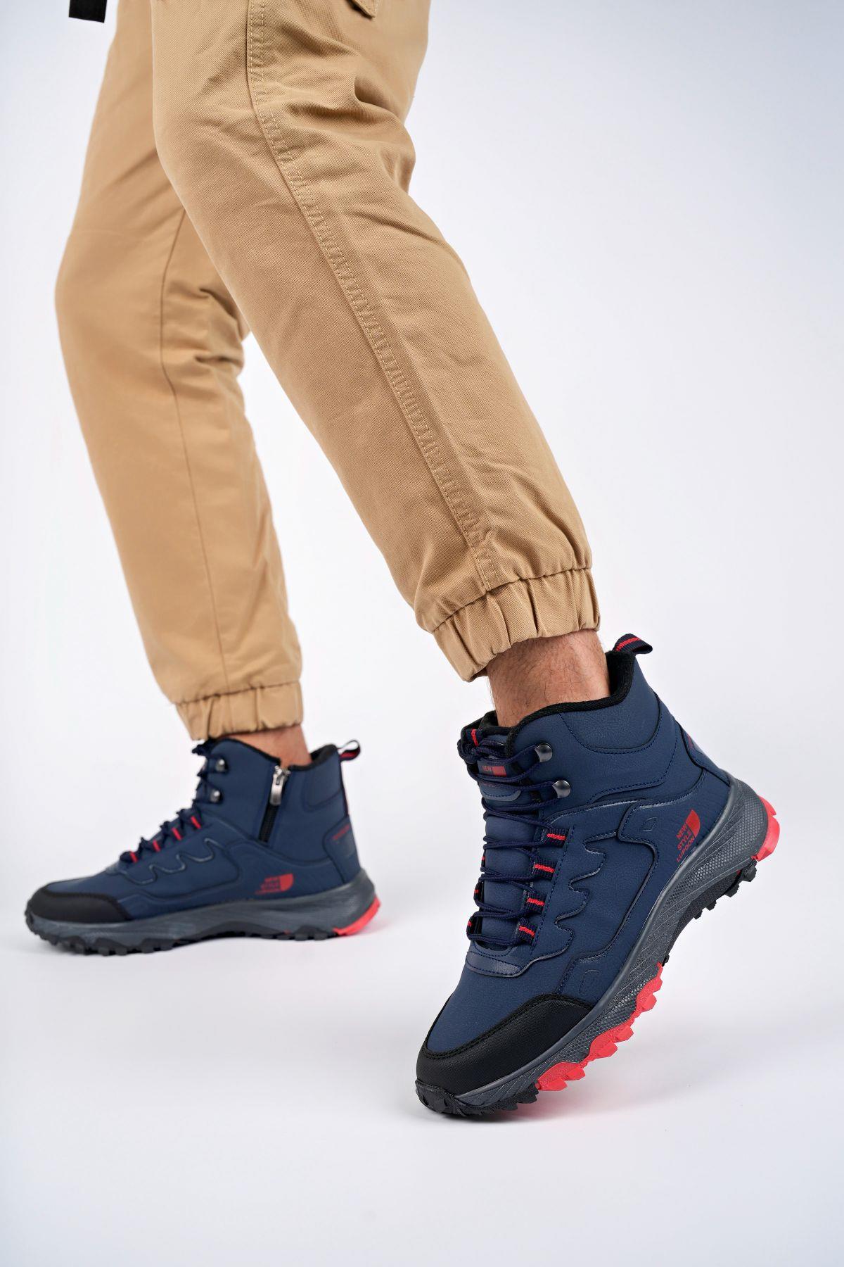 İZLAND Unisex Garantili Trekking Outdoor Bağcıklı Yandan Fermuarlı Kışlık Bot - Görsel 2