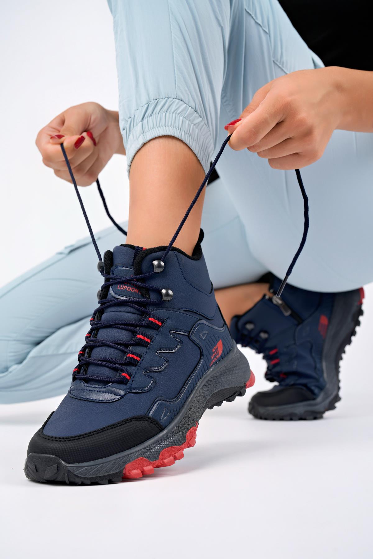 İZLAND Unisex Garantili Trekking Outdoor Bağcıklı Yandan Fermuarlı Kışlık Bot - Görsel 3