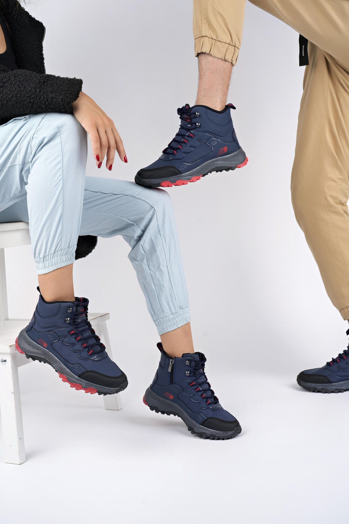 İZLAND Unisex Garantili Trekking Outdoor Bağcıklı Yandan Fermuarlı Kışlık Bot - Görsel 4