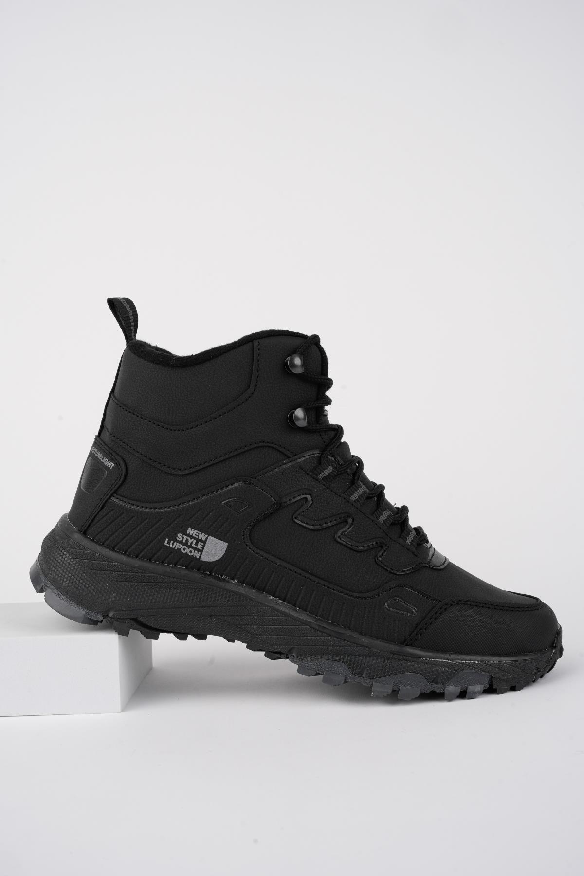 İZLAND Unisex Garantili Trekking Outdoor Bağcıklı Yandan Fermuarlı Kışlık Bot - Görsel 6