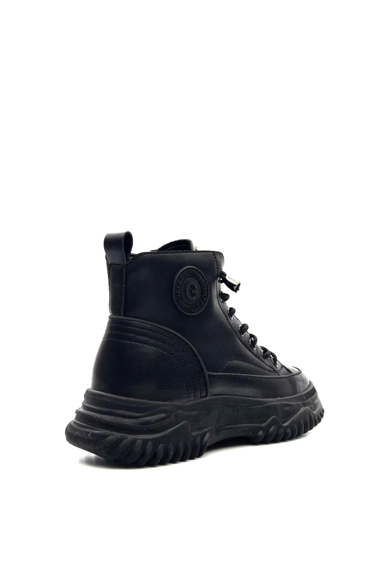 23K310-13 Kadın Sıck Astar Kaymaz Taban Deri Bot - Görsel 5