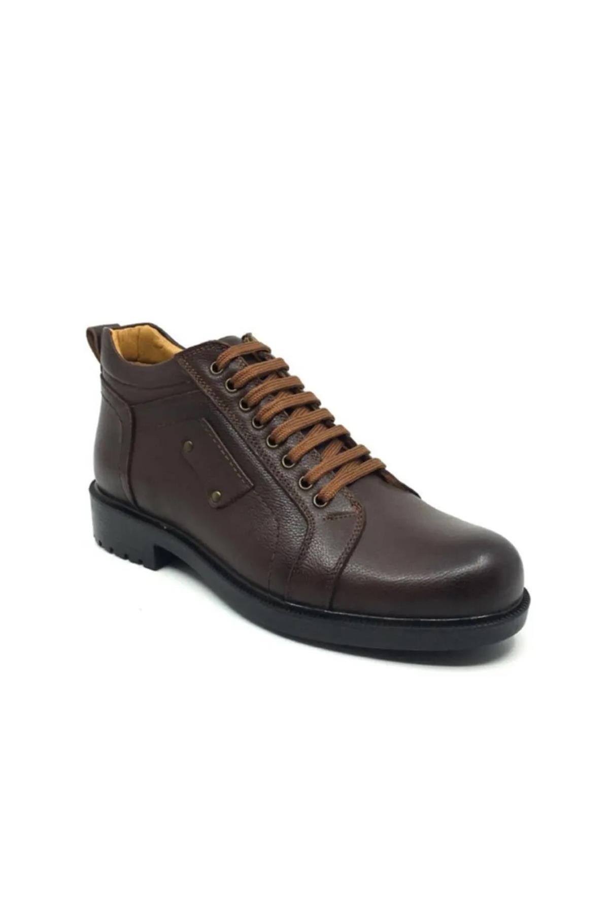 4242 %100 Hakiki Deri Rahat Taban Erkek Kışlık Bot - Görsel 2