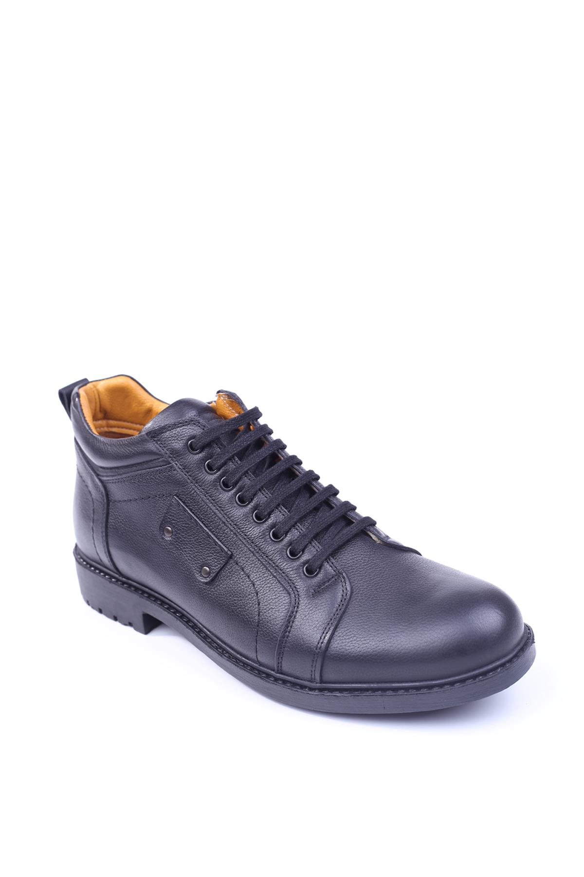 4242 %100 Hakiki Deri Rahat Taban Erkek Kışlık Bot - Görsel 2