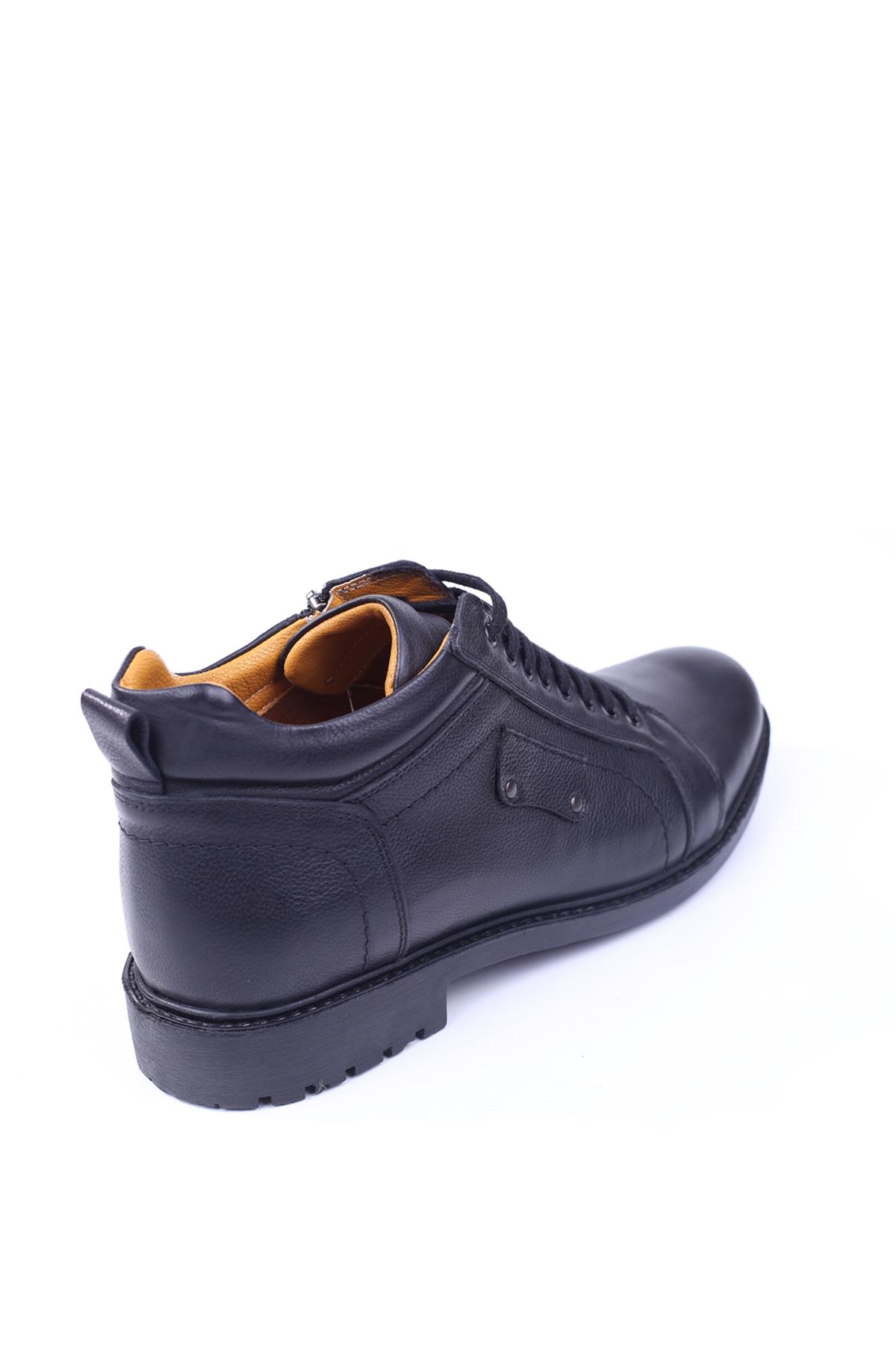 4242 %100 Hakiki Deri Rahat Taban Erkek Kışlık Bot - Görsel 4