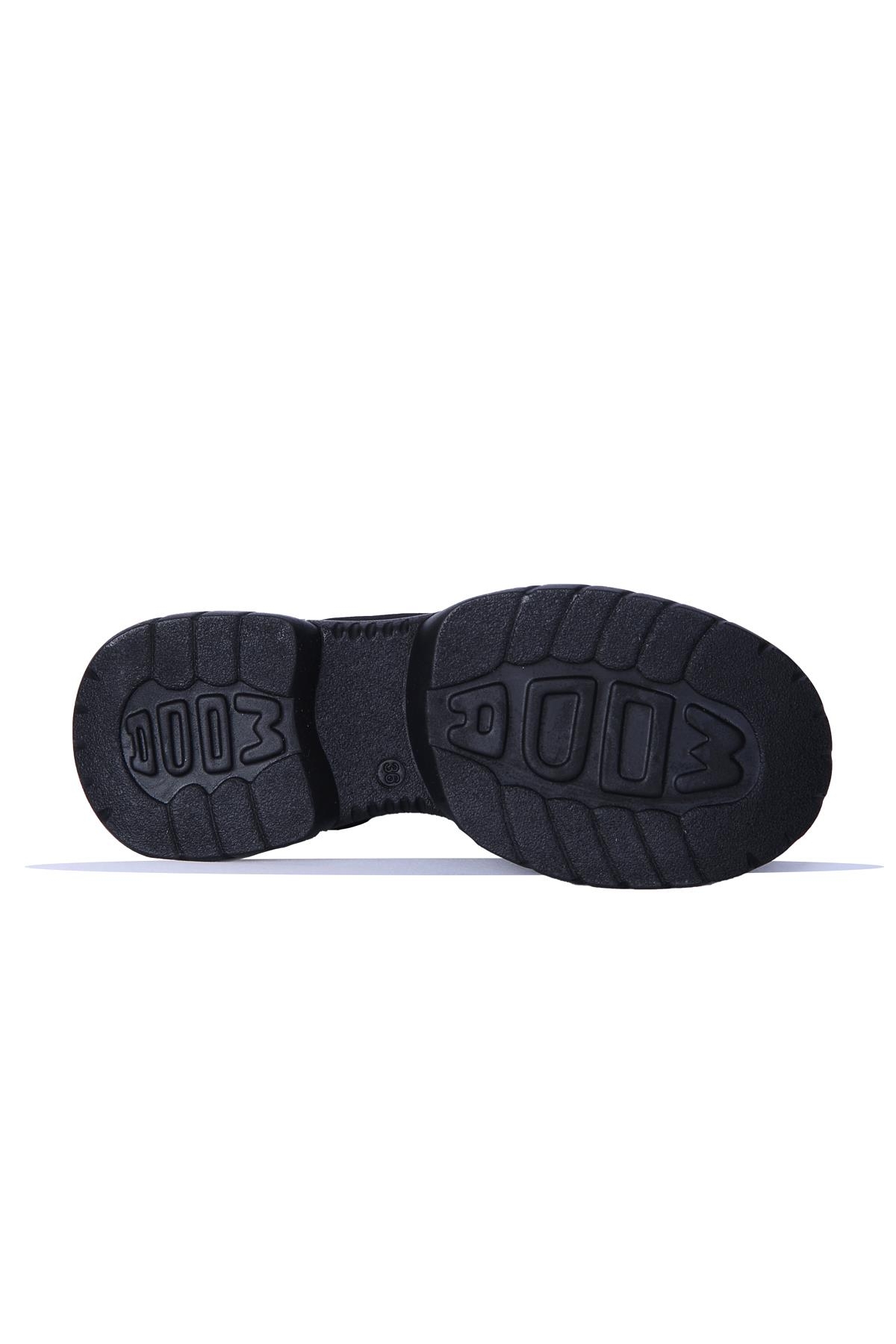 Mp 251-305Zn Siyah Kalın Taban Kadın Sneaker Spor Ayakkabı - Görsel 7