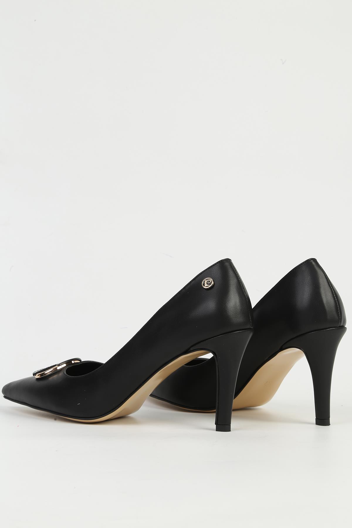 Siyah Kadın Topuklu Ayakkabı PC-54506 - Görsel 4