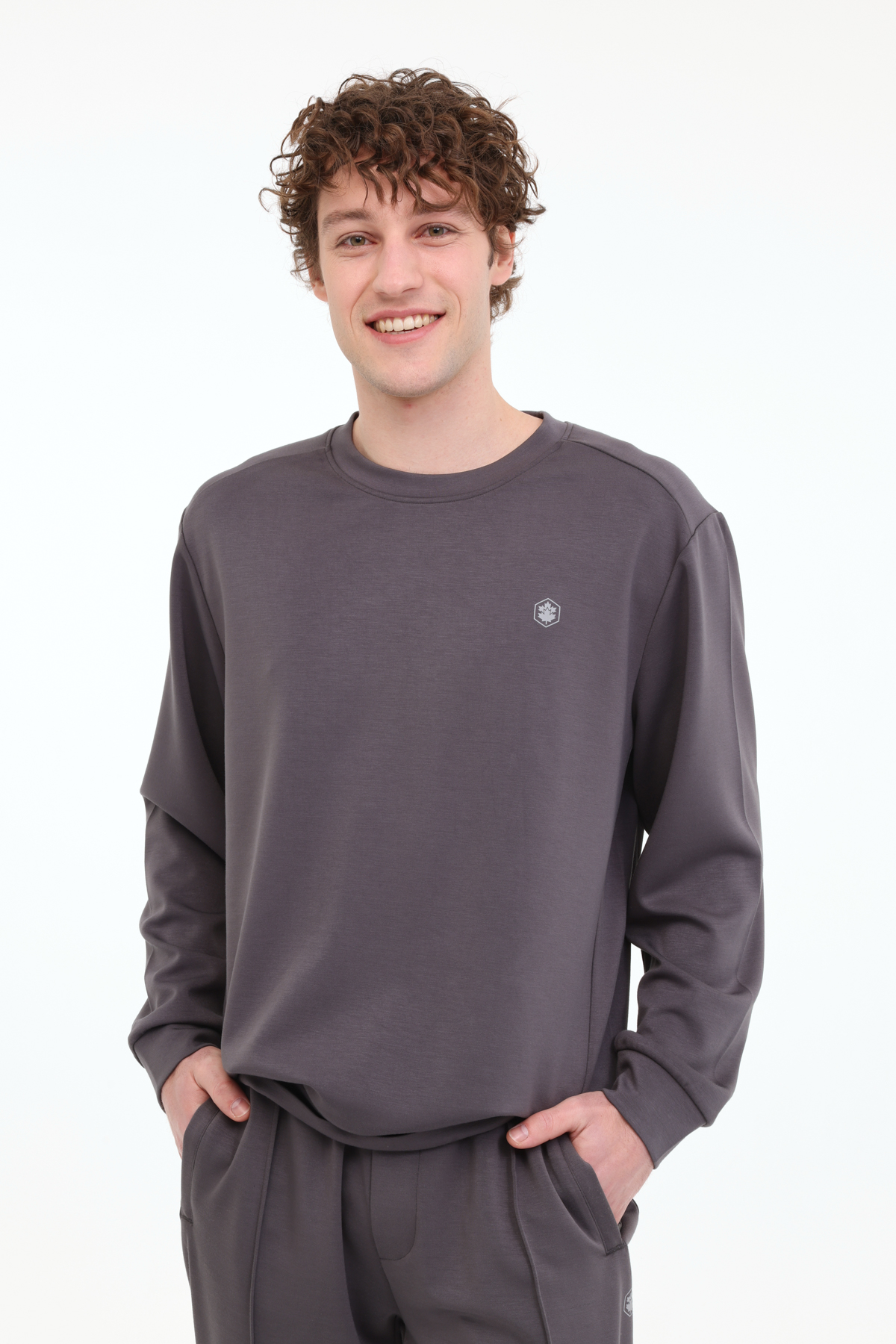 MB MOD 16MZ-303 5FX Antrasit Erkek Sweatshirt