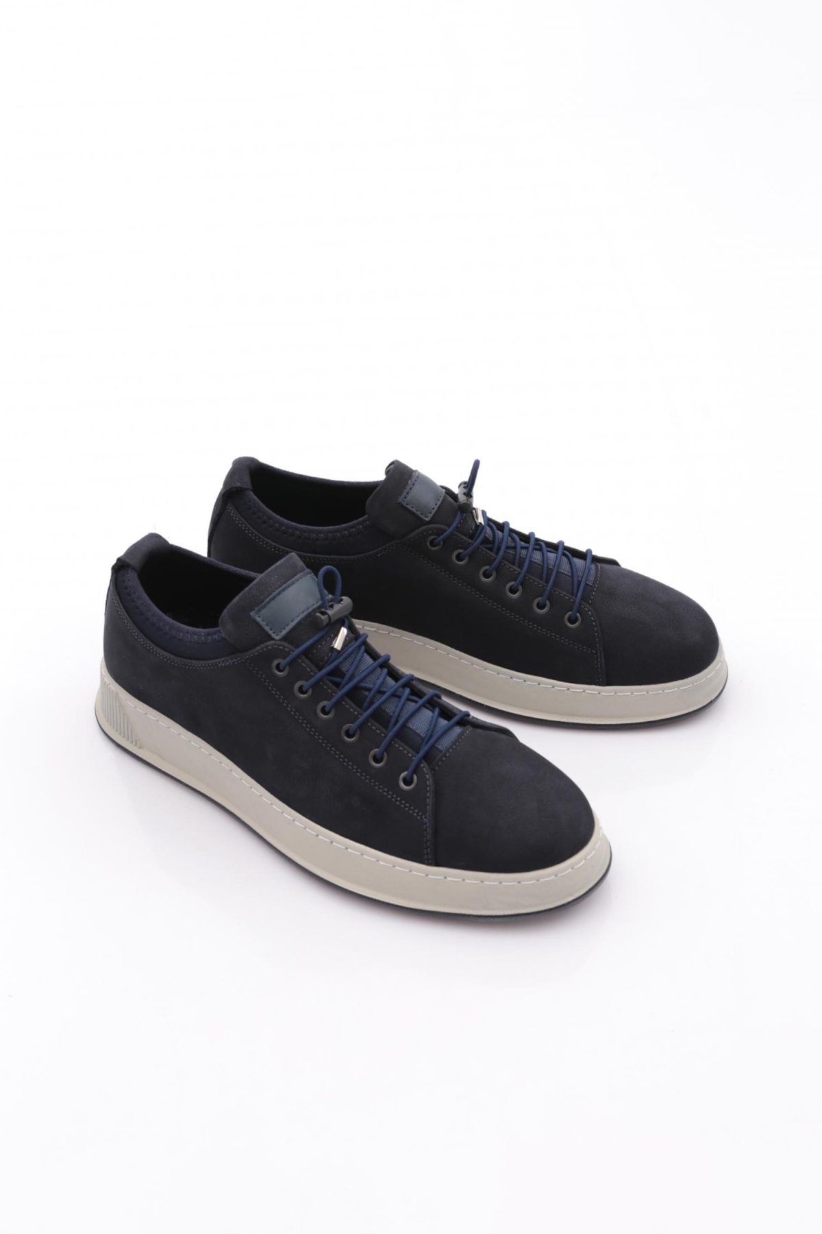 6641 Erkek Kalin Taban Bağcikli Sneaker Ayakkabi - Görsel 3