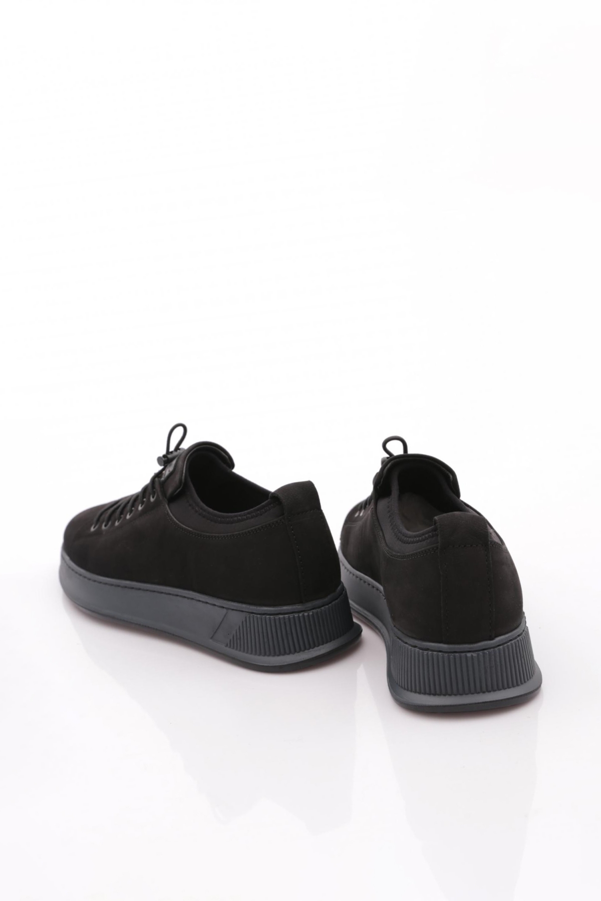 6641 Erkek Kalin Taban Bağcikli Sneaker Ayakkabi - Görsel 4