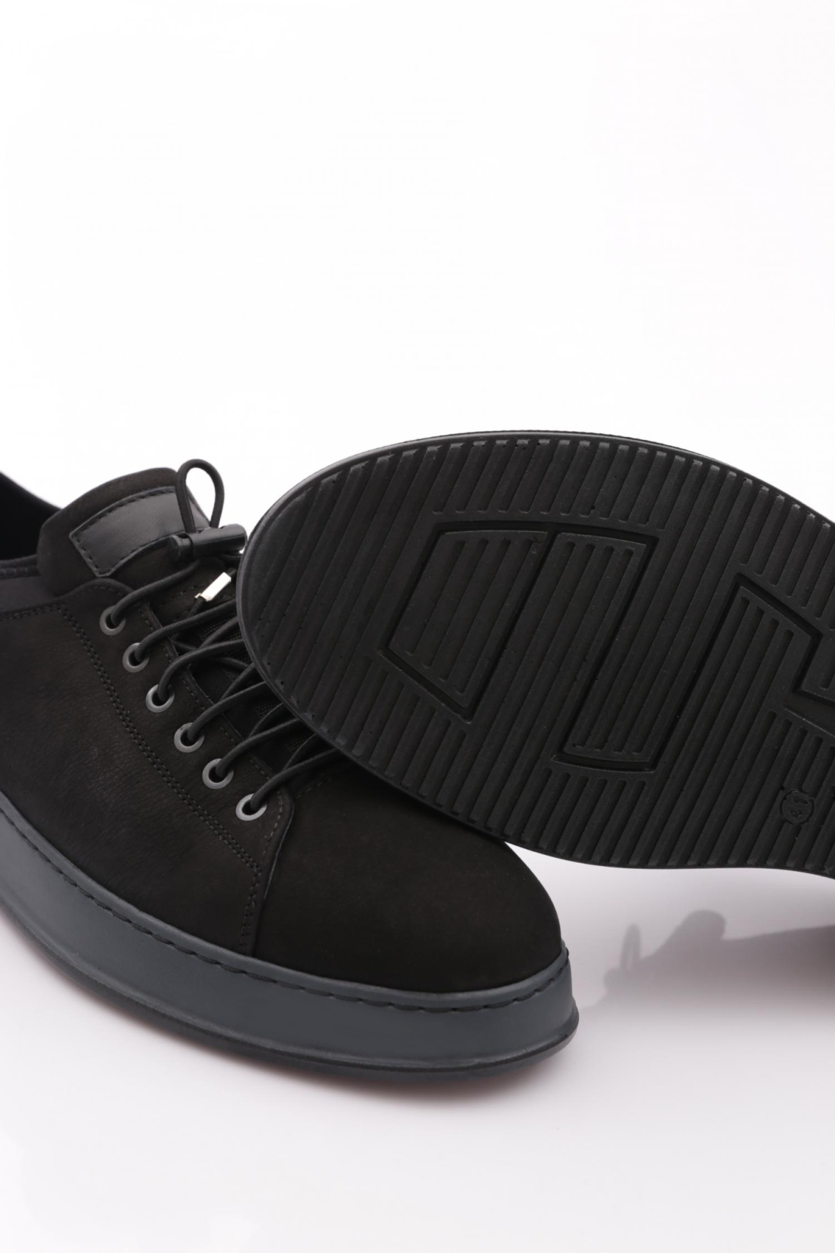 6641 Erkek Kalin Taban Bağcikli Sneaker Ayakkabi - Görsel 5