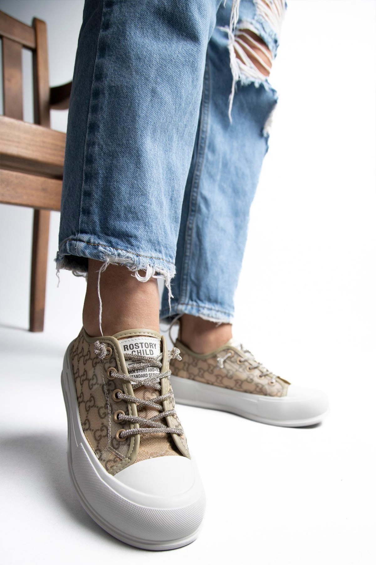 24Y384 Kadın Sneaker Ayakkabı - Görsel 4