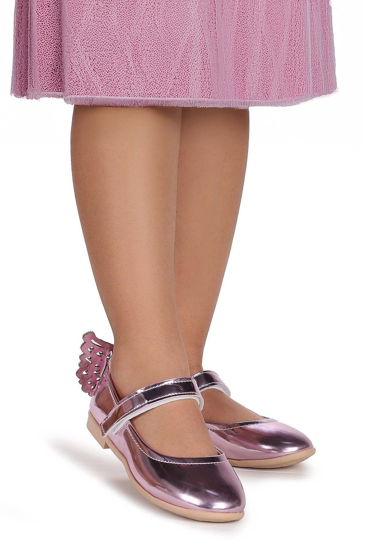 Kiko Kids Kiko Kids Friga Kelebek Cırtlı Kız Çocuk Babet Ayakkabı Pembe Flo'da! Pembe - 2. görsel