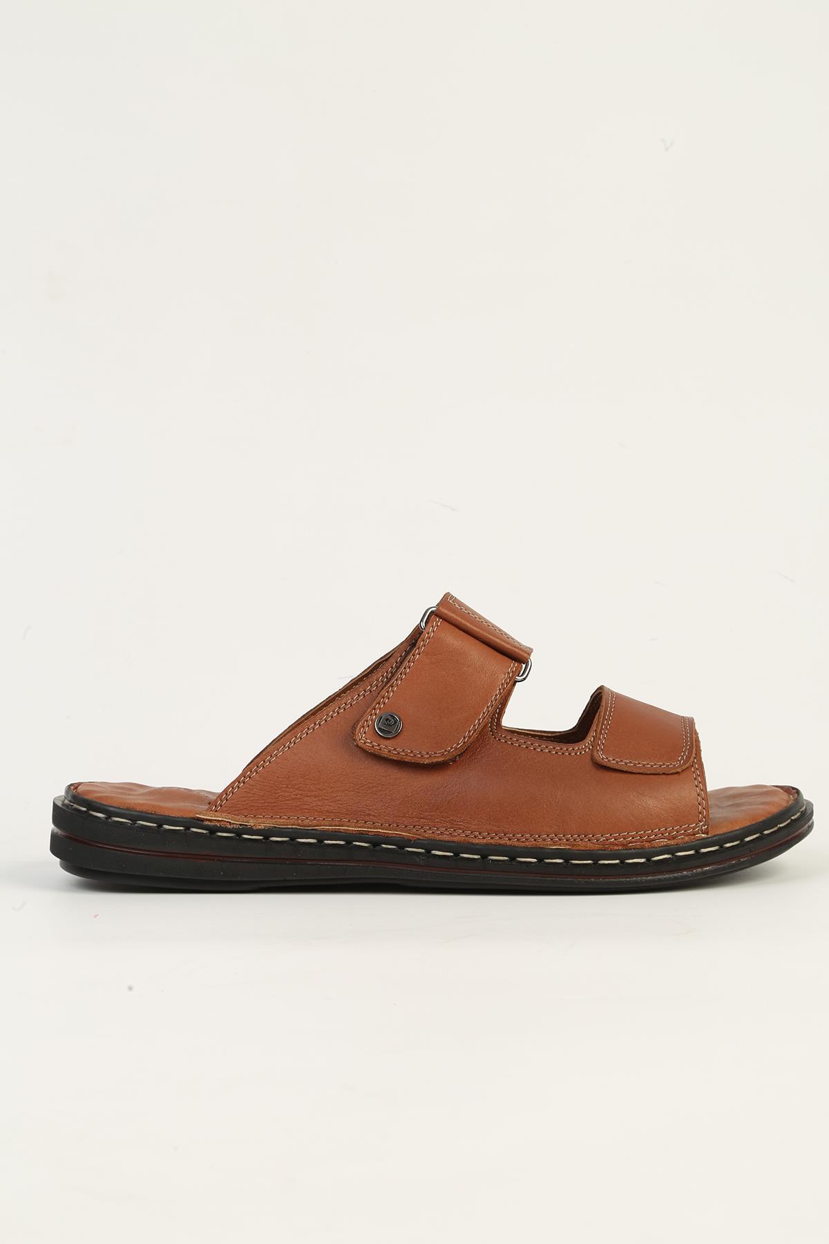 Hakiki Deri Taba Erkek Terlik PC-7449 - Görsel 2