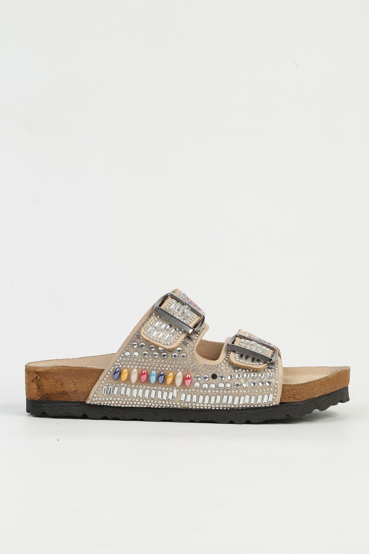 Bej Kadın Terlik PC-7303 - Görsel 2