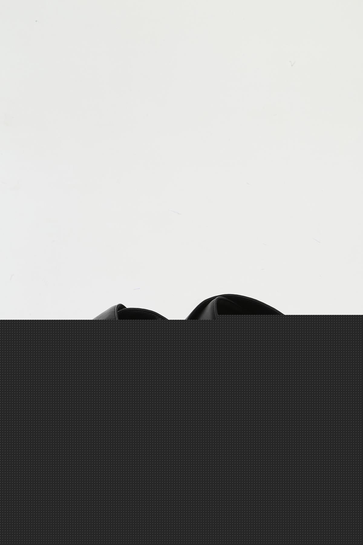 Hakiki Deri Siyah Kadın Terlik PC-54601 - Görsel 4