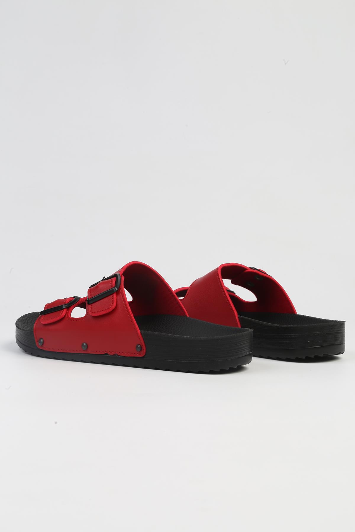 ® |PC-7035-3485 Kırmızı -Kadın Terlik - Görsel 4