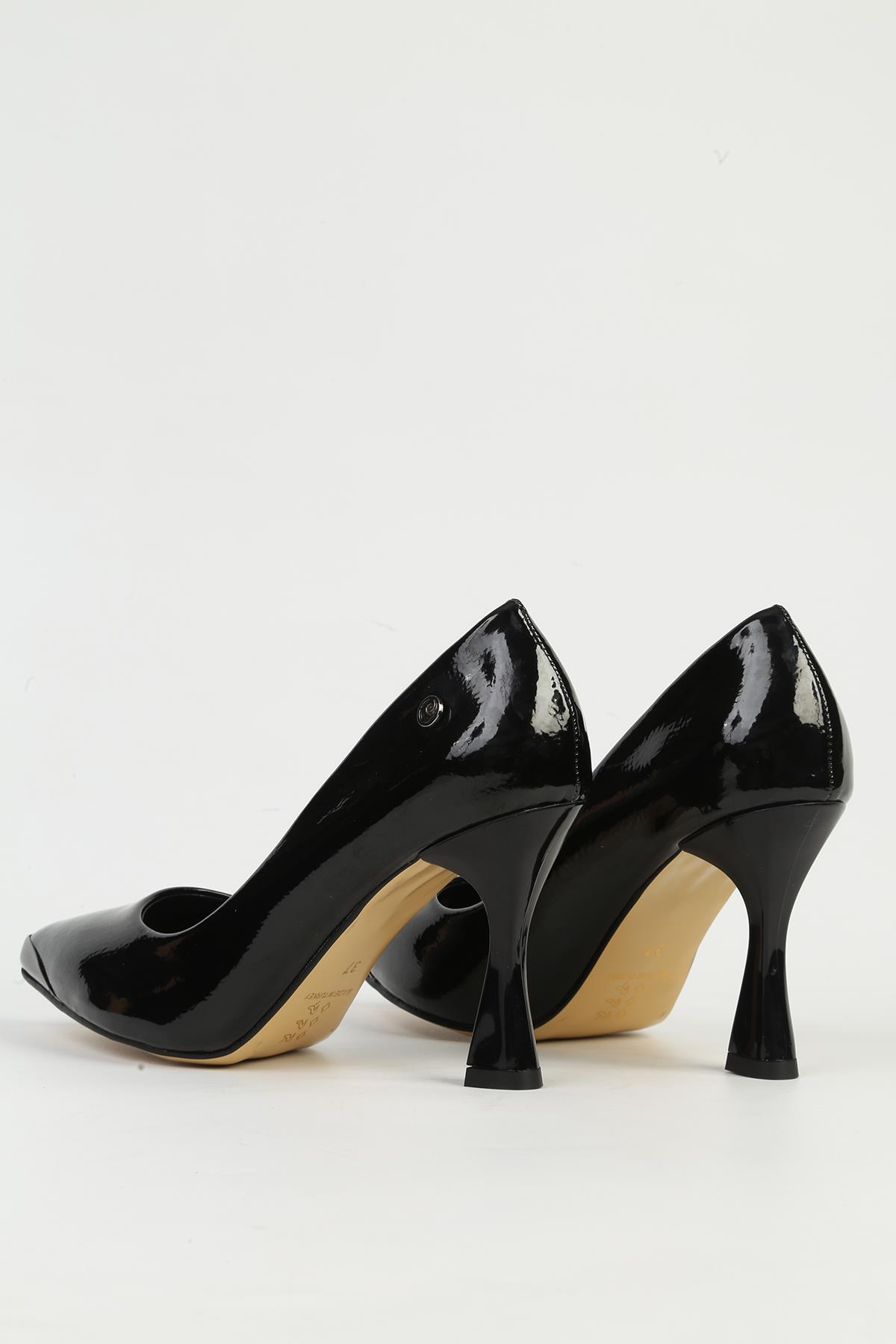 Siyah Kadın Topuklu Ayakkabı PC-54747 - Görsel 4