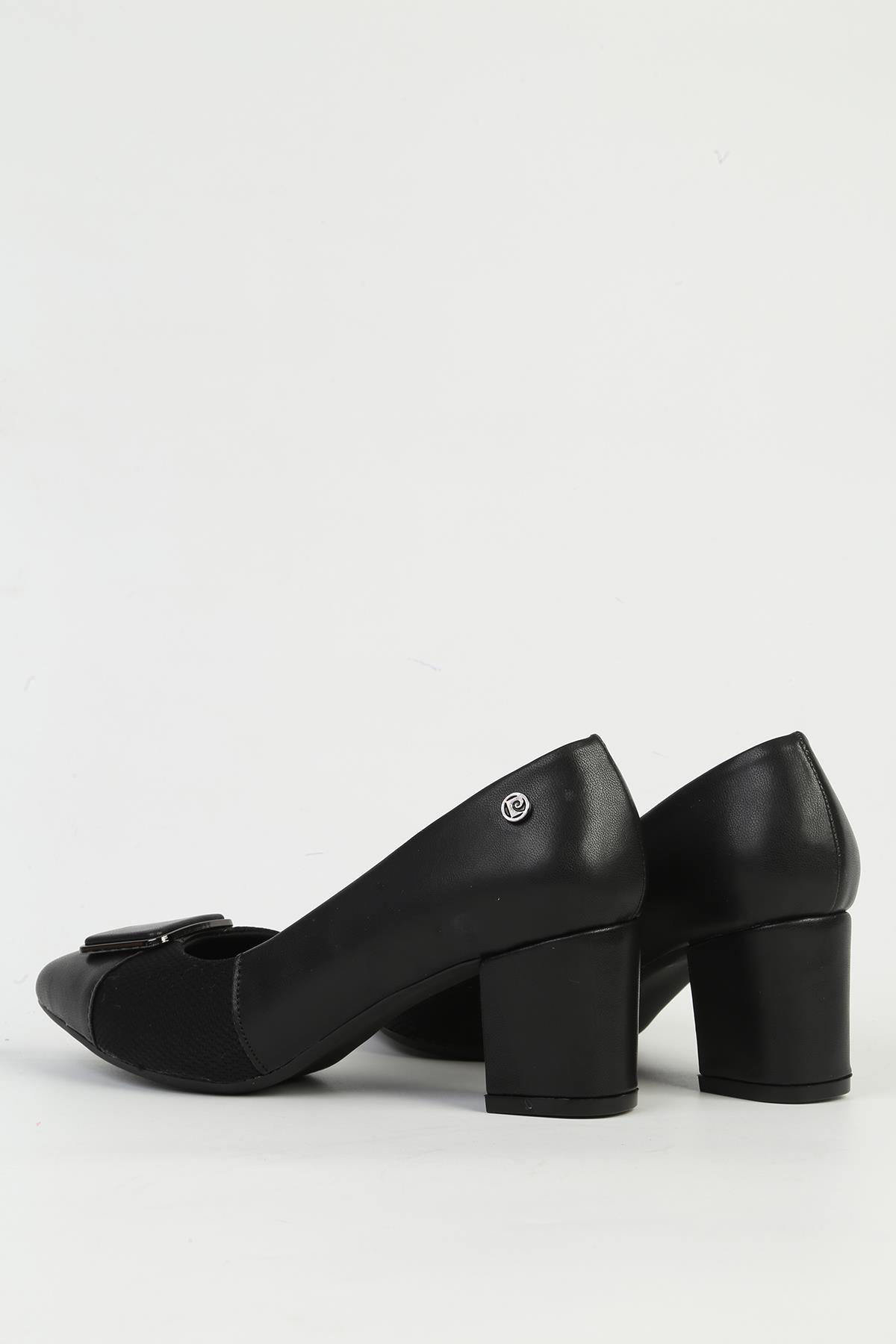 Siyah Kadın Topuklu Ayakkabı PC-54732 - Görsel 4