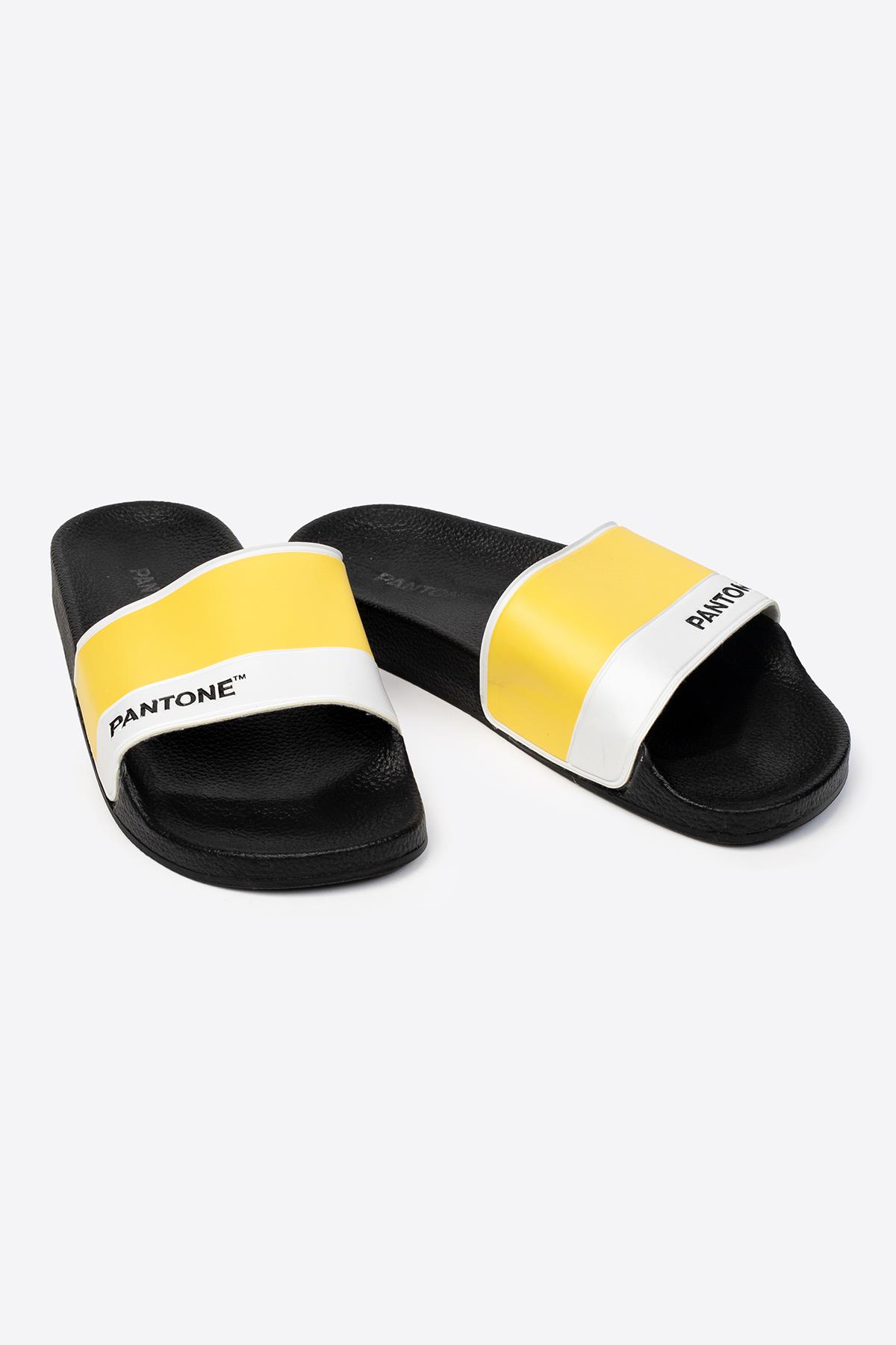 Tek Bantlı Baskılı Kadın Terlik - Görsel 2