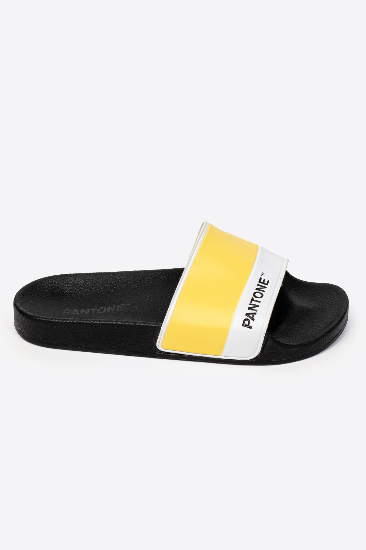 Tek Bantlı Baskılı Kadın Terlik - Görsel 3