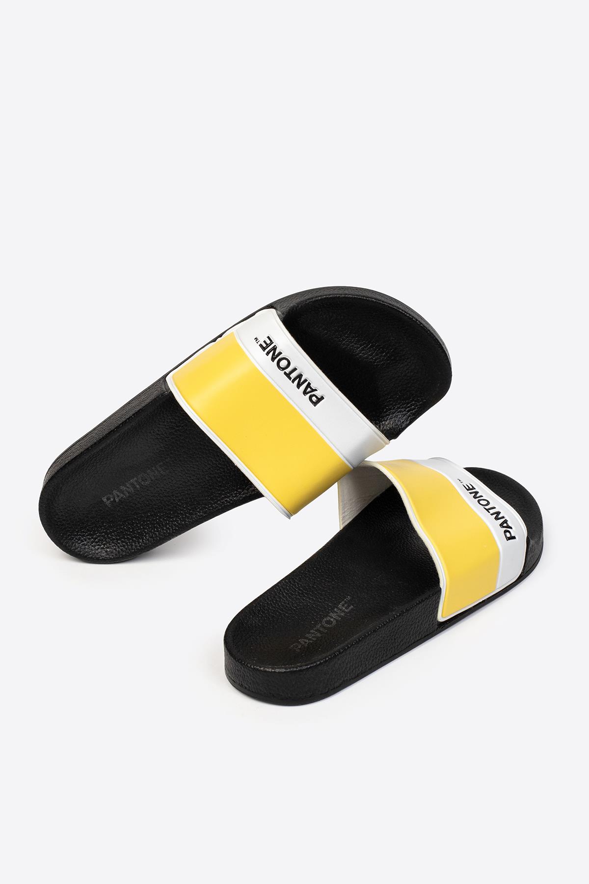 Tek Bantlı Baskılı Kadın Terlik - Görsel 4