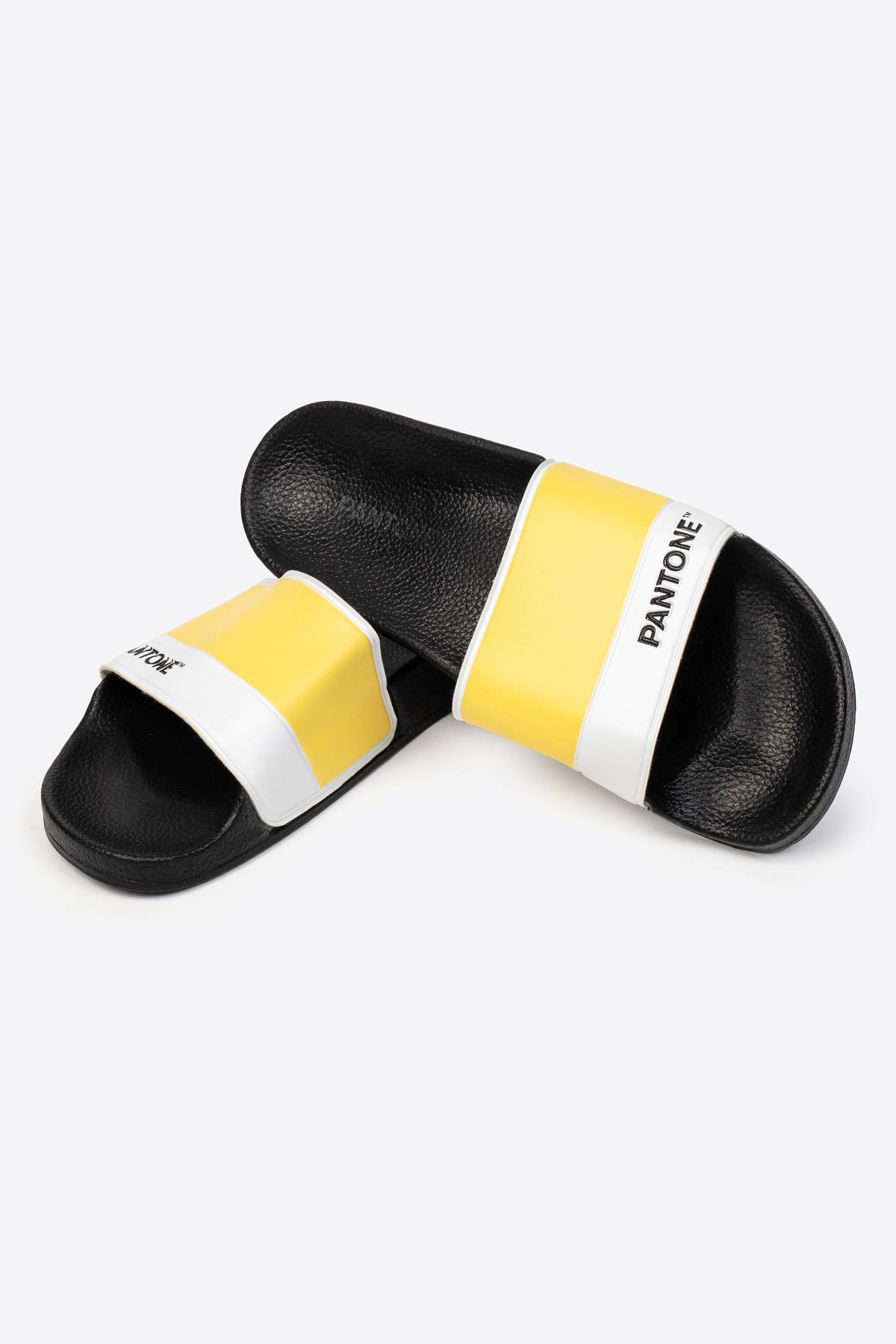 Tek Bantlı Baskılı Kadın Terlik - Görsel 5