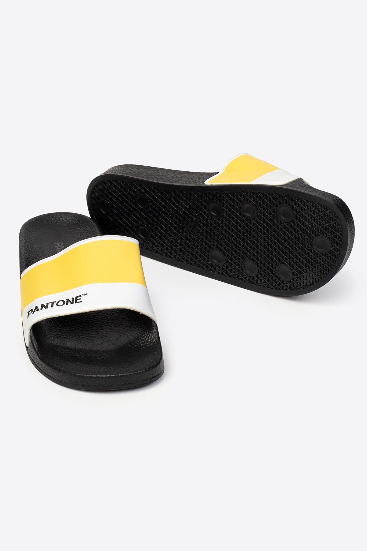 Tek Bantlı Baskılı Kadın Terlik - Görsel 6