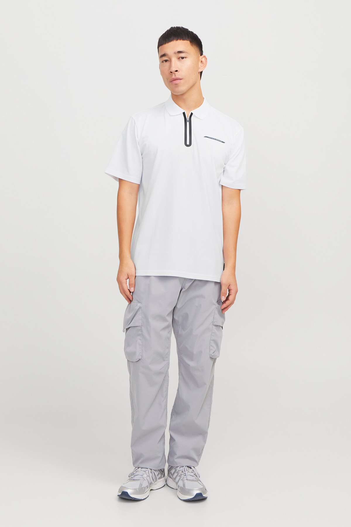 Erkek Jcofusıon Regular Fit Fermuarlı Polo Yaka Kısa Kollu T-Shirt