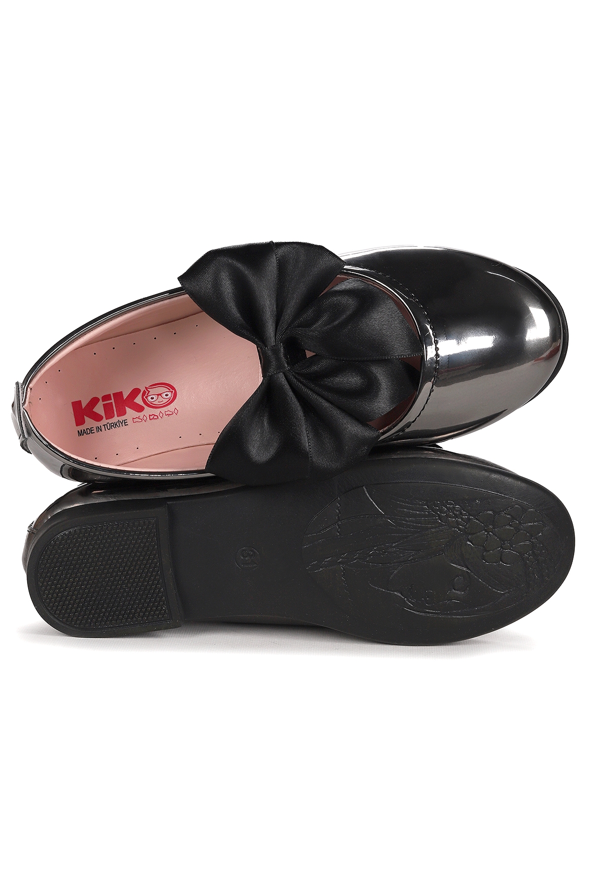 Tari Fiyonk Lastikli Kız Çocuk Babet Ayakkabı Platin - Görsel 6