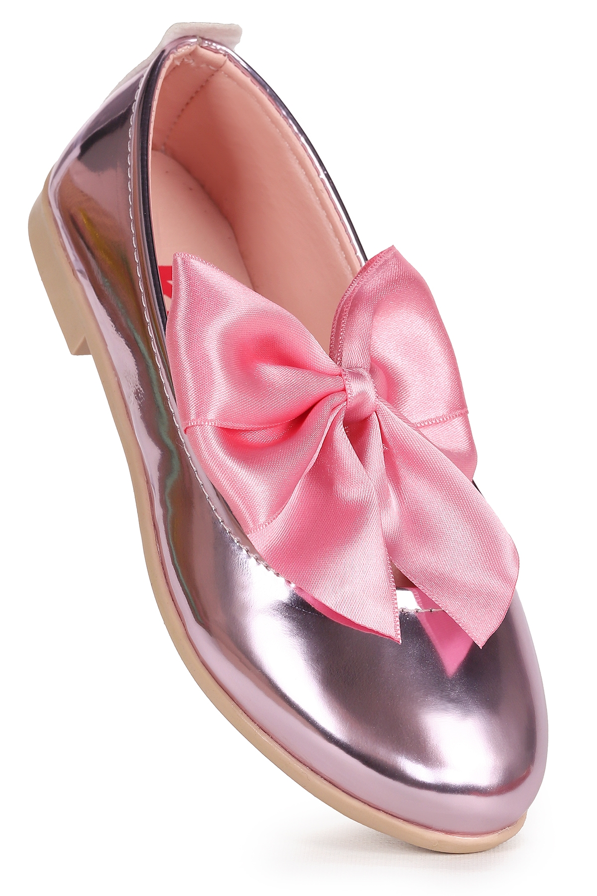 Tari Fiyonk Lastikli Kız Çocuk Babet Ayakkabı Pembe - Görsel 5