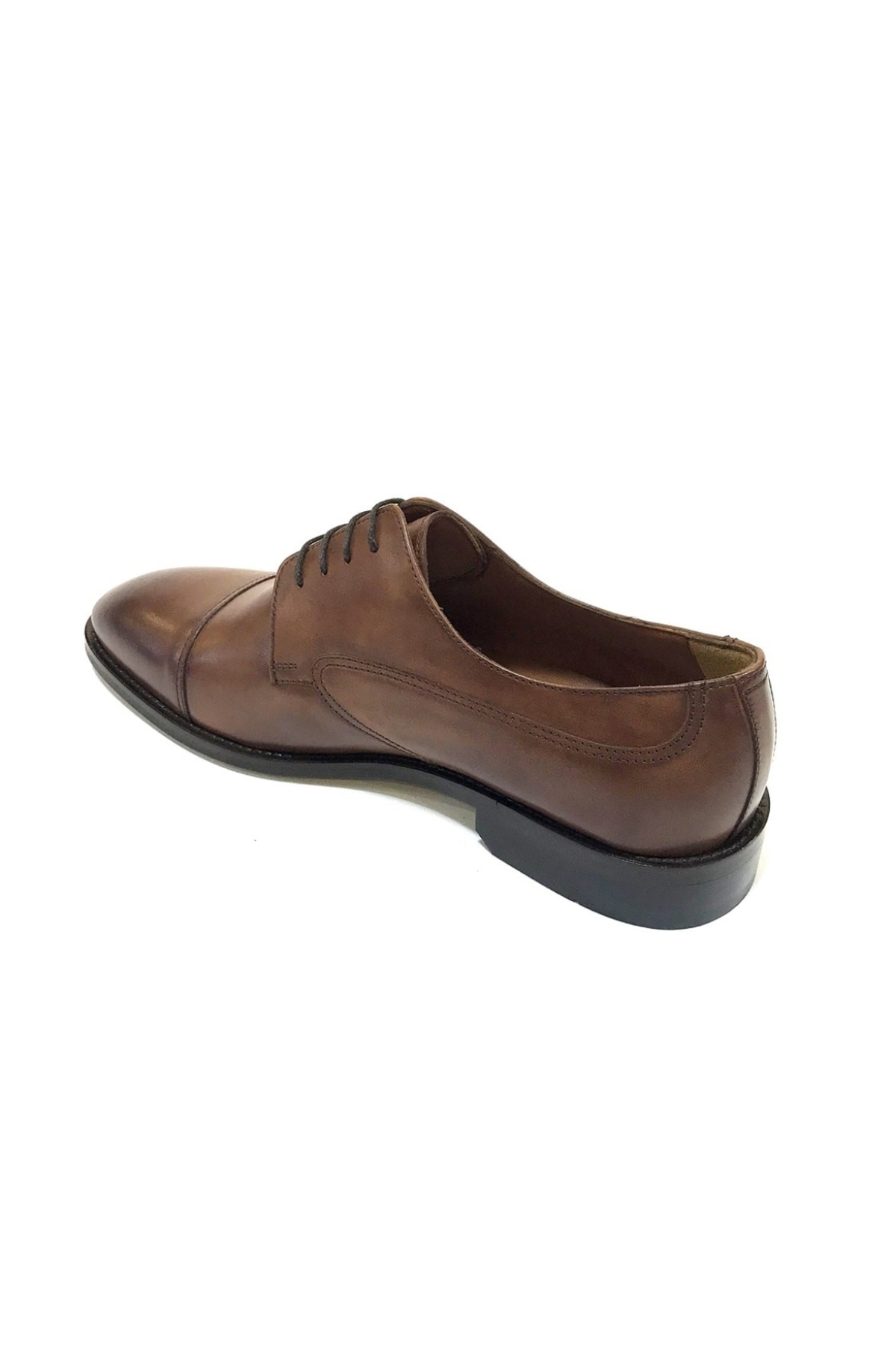 %100 Hakiki Deri Bağcıklı Jurdan Kösele Erkek Klasik Ayakkabı - Görsel 4