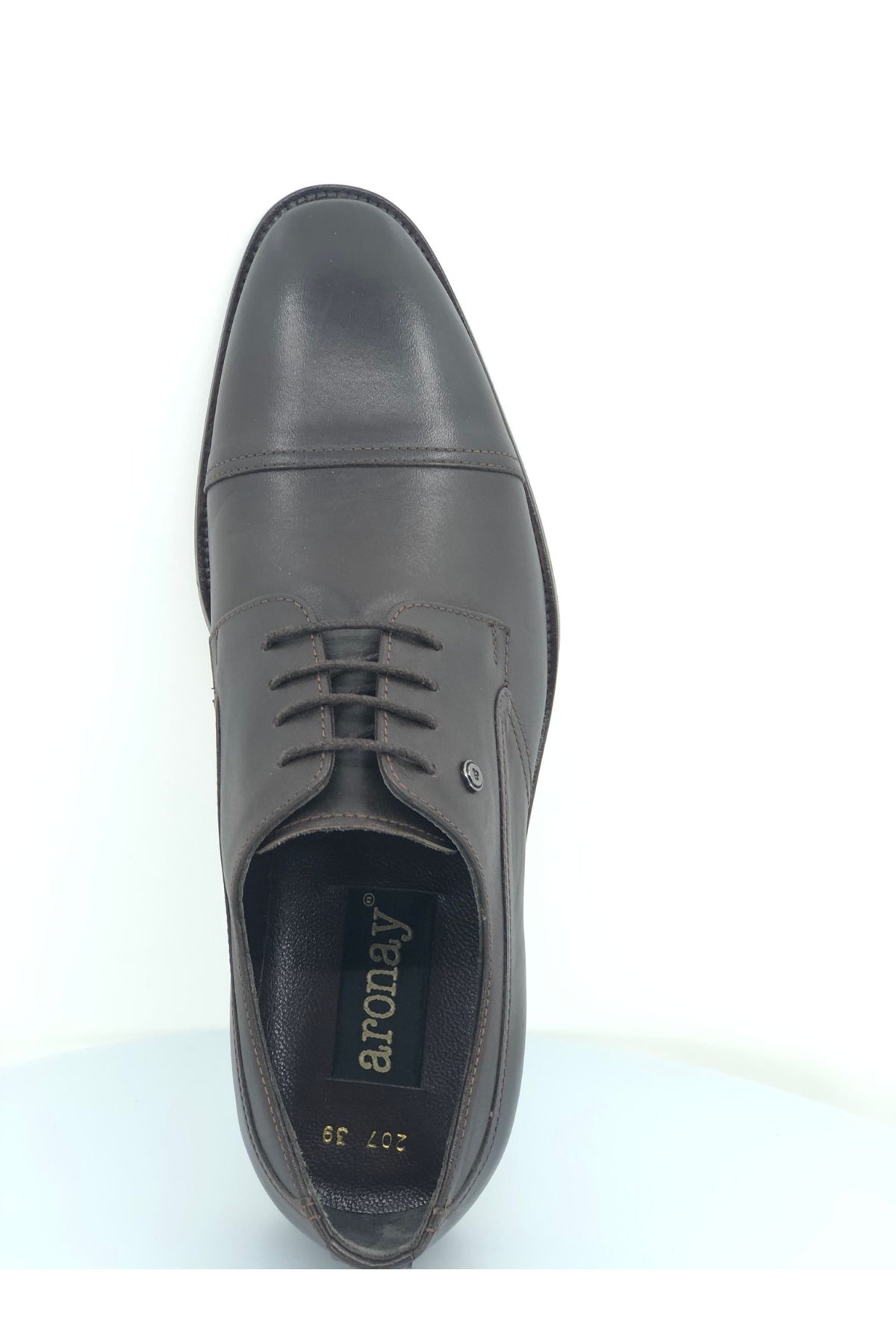 %100 Hakiki Deri Bağcıklı Jurdan Kösele Erkek Klasik Ayakkabı - Görsel 5