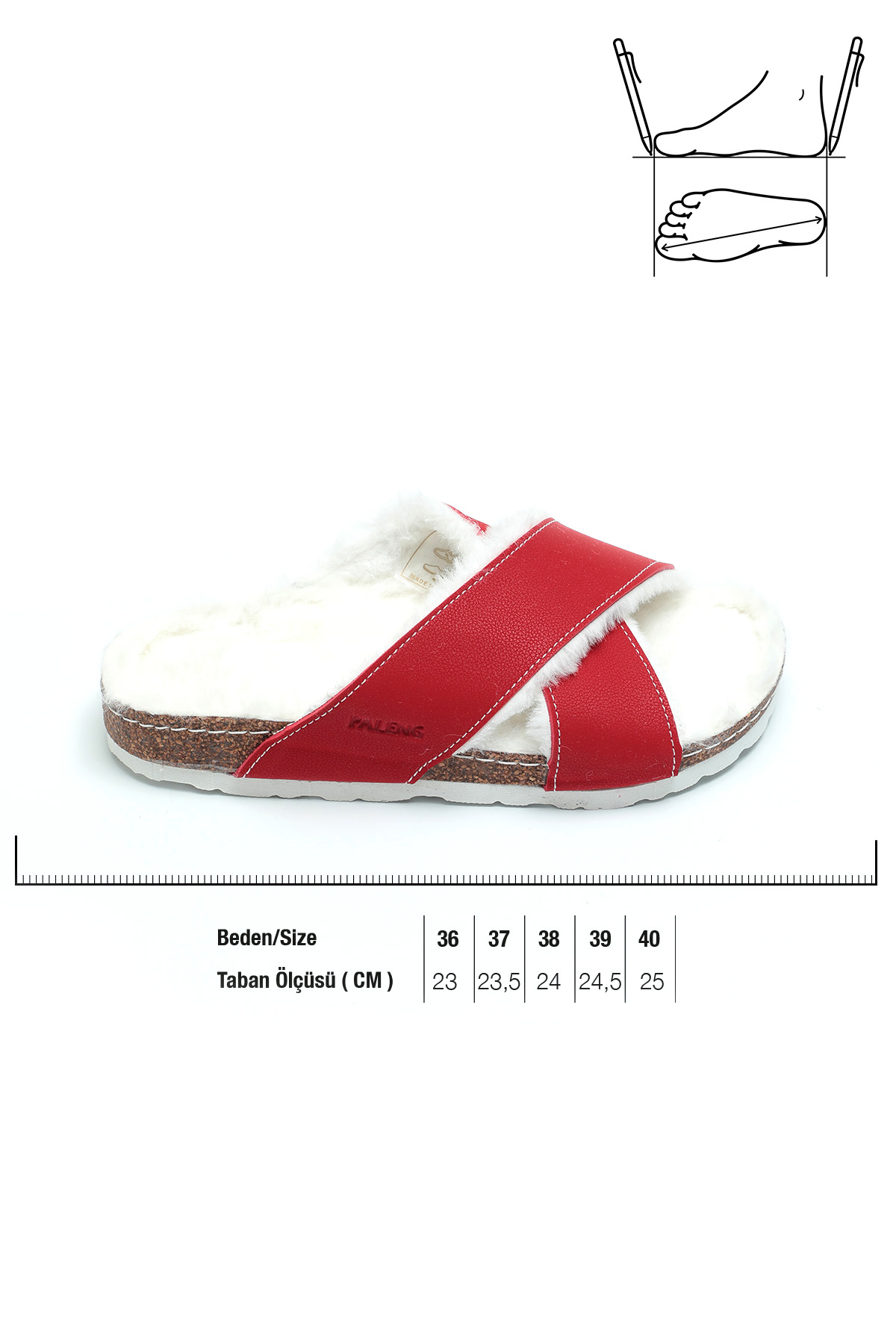 Gezer Mantar Taban Kışlık Kadın Terlik - Görsel 4
