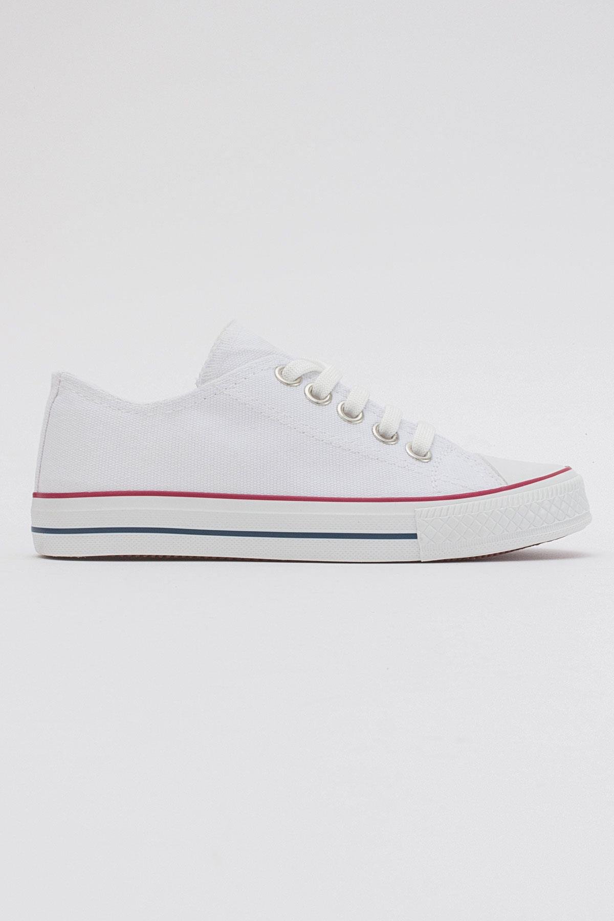 Keten Çocuk Spor Ayakkabı 31-35 BEYAZ - Görsel 3