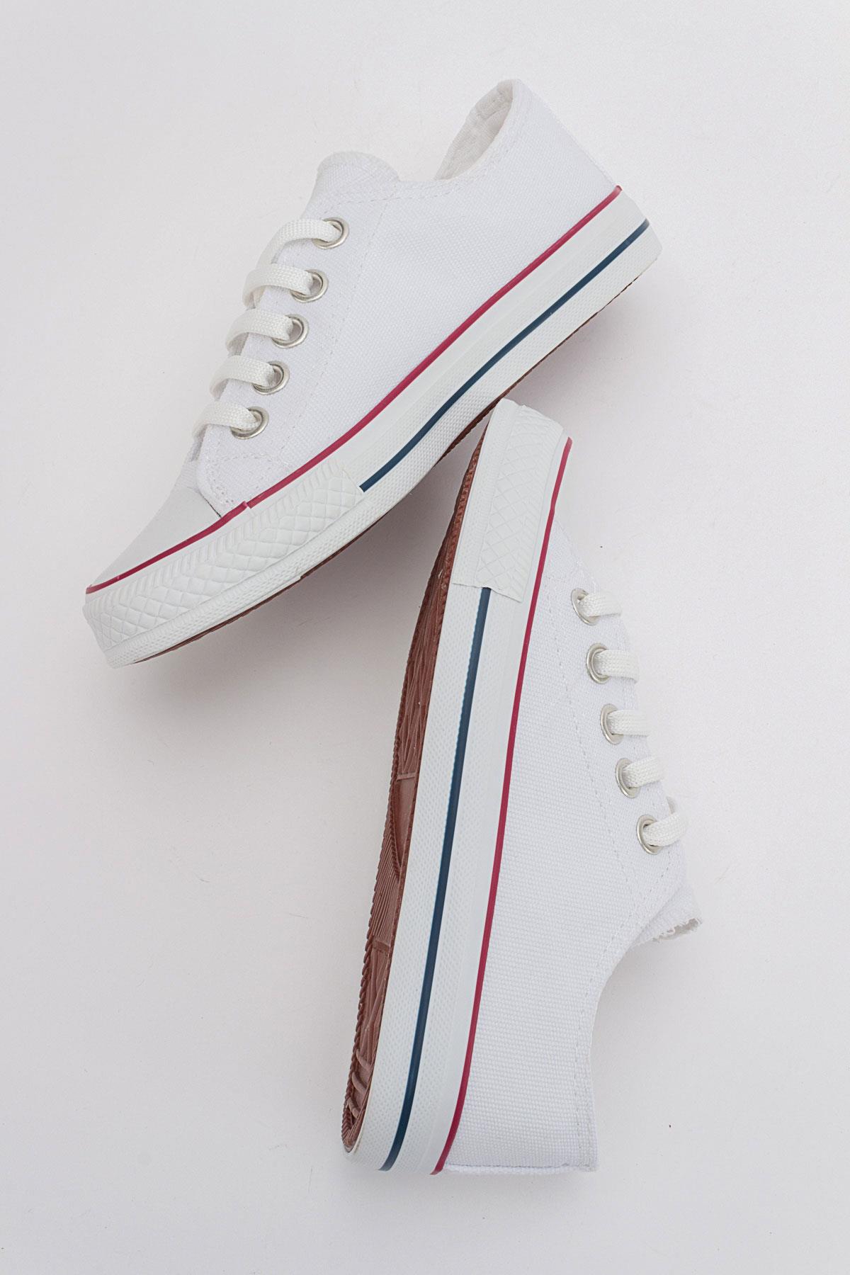 Keten Çocuk Spor Ayakkabı 31-35 BEYAZ - Görsel 7