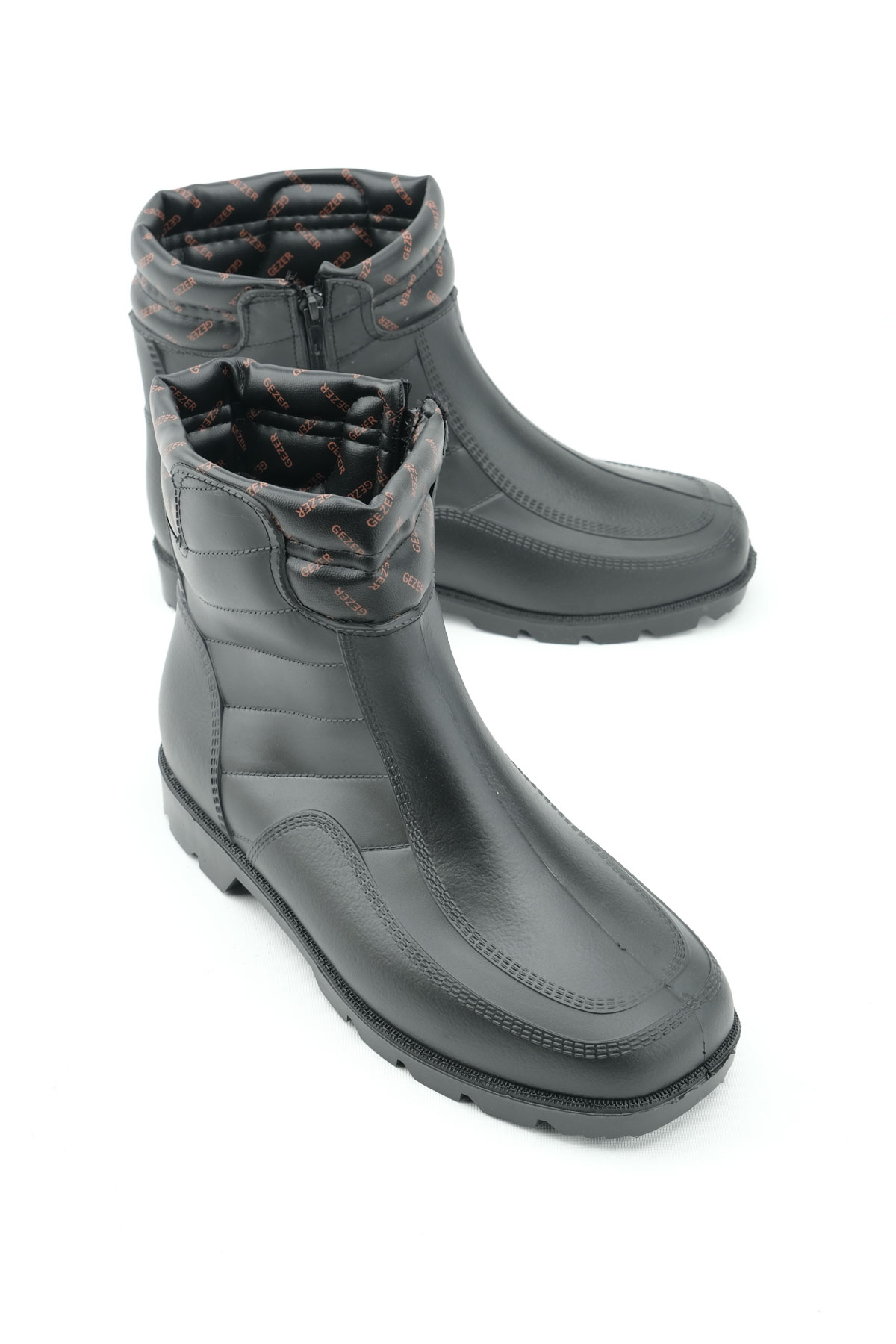 GEZER Kışlık Erkek Fermuarlı İçi Sıcak Astarlı Kar Bot Çizme - Görsel 2