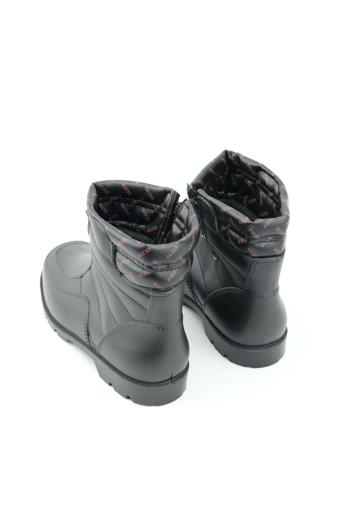 GEZER Kışlık Erkek Fermuarlı İçi Sıcak Astarlı Kar Bot Çizme - Görsel 5