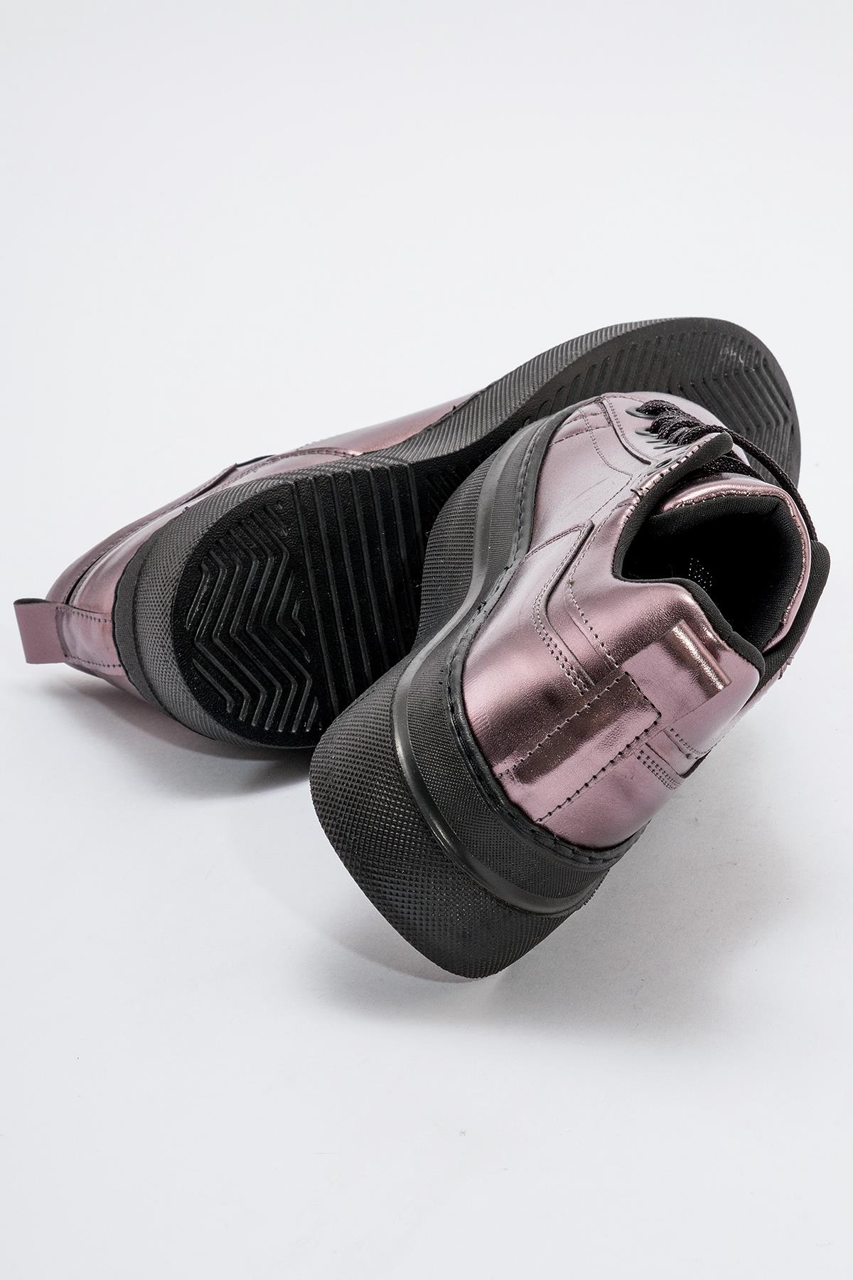 Kaydırmaz Kadın Spor Ayakabı PLATİN SİYAH - Görsel 6