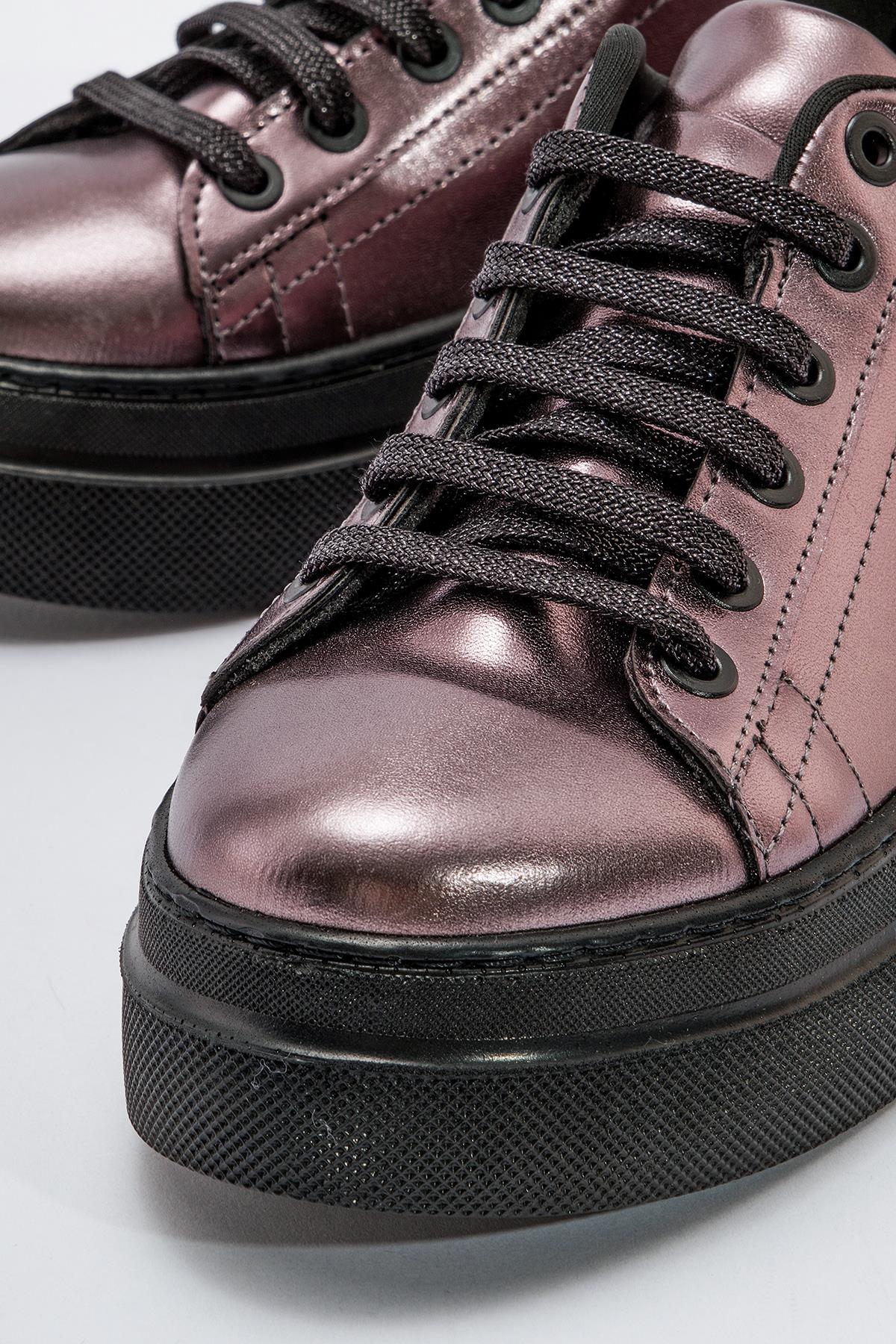 Kaydırmaz Kadın Spor Ayakabı PLATİN SİYAH - Görsel 7