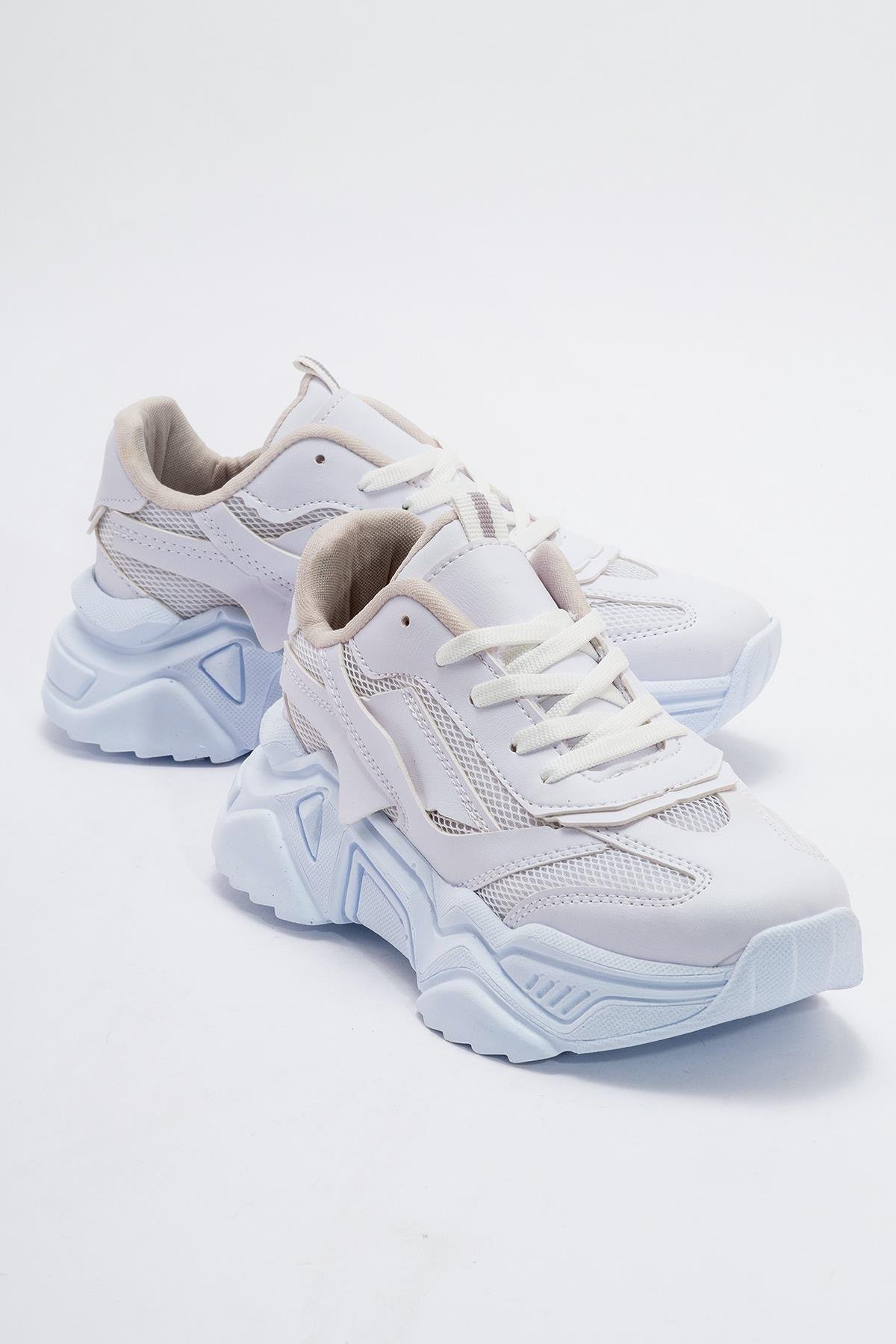 Kadın Anorak Spor Ayakkabı BEYAZ BEYAZ - Görsel 2