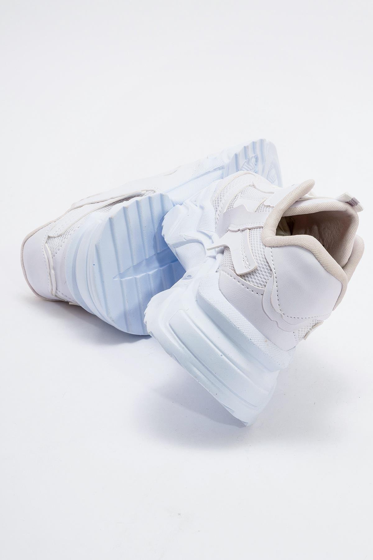 Kadın Anorak Spor Ayakkabı BEYAZ BEYAZ - Görsel 5
